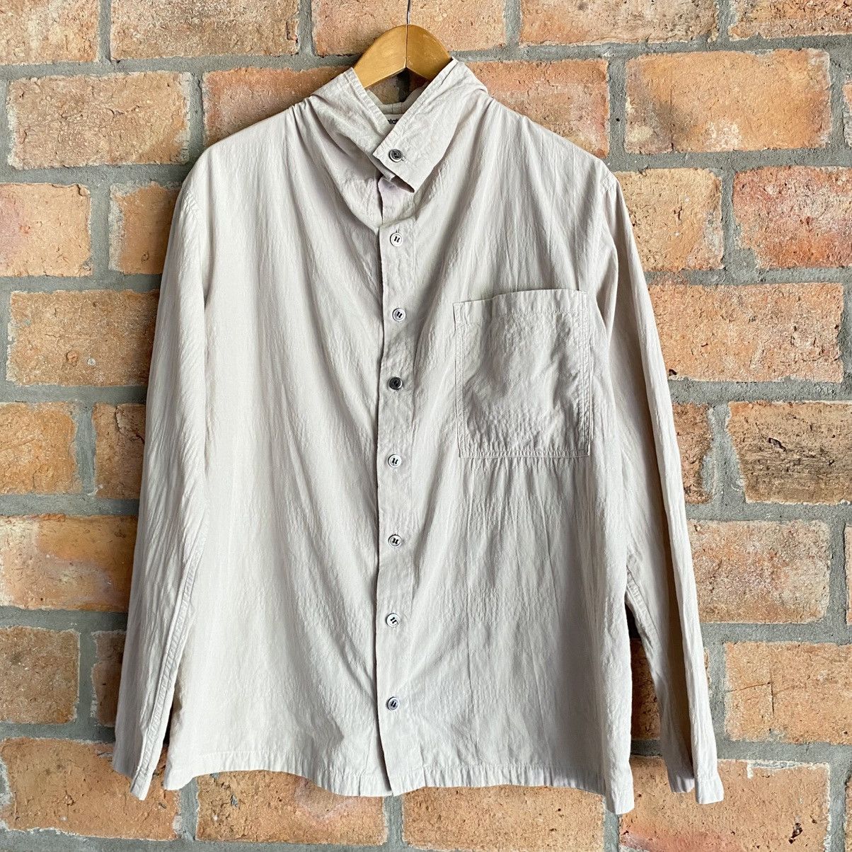 Issey Miyake Plantation Beige Button-Up Shirt with High Neck Size M / US 6-8 / IT 42-44 - 20 Thumbnail
