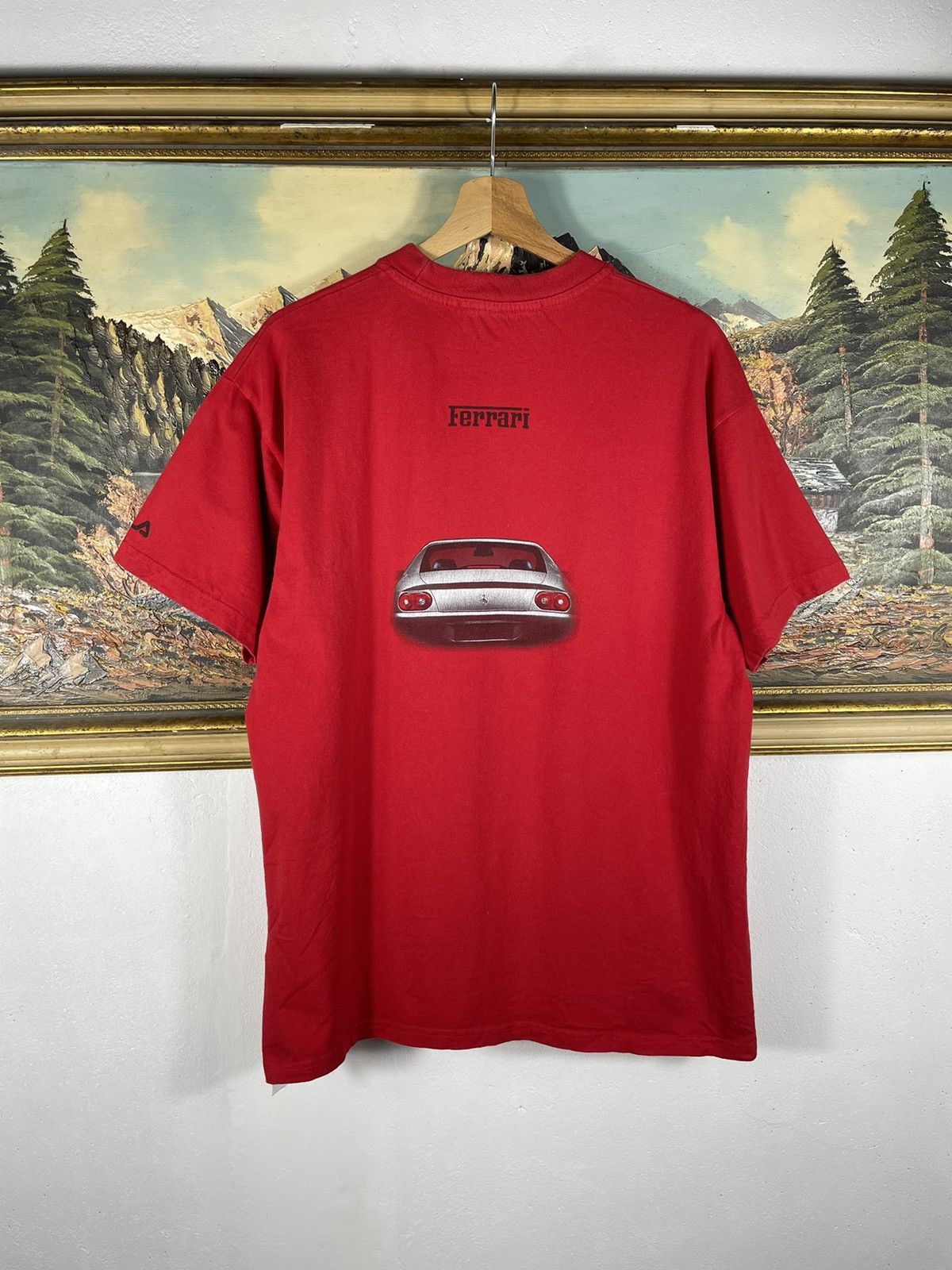 Ferrari × Fila × Vintage Red Vintage Retro Y2k 00s Ferrari T shirt Tee Size US M / EU 48-50 / 2 - 6 Thumbnail
