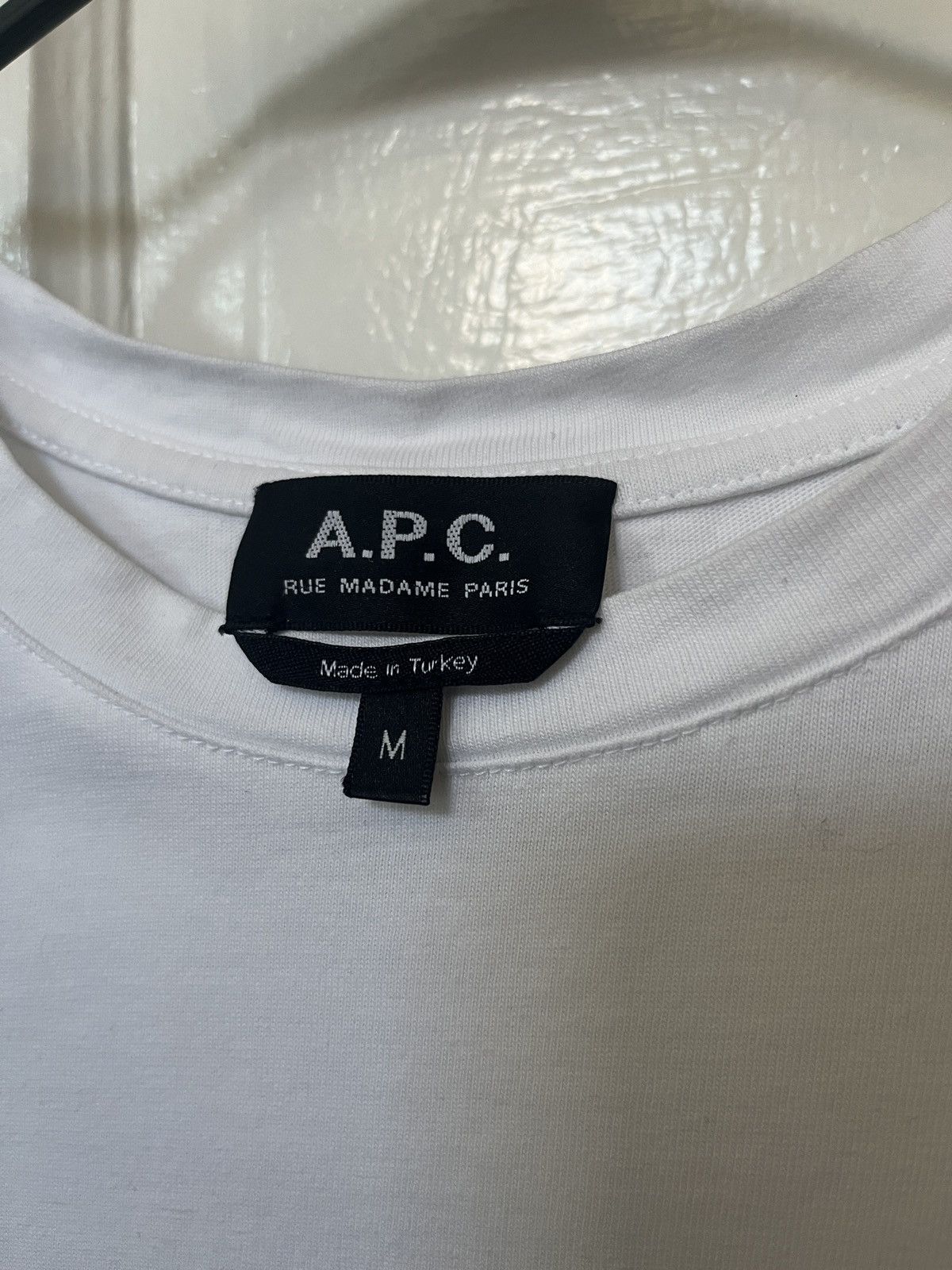 A.P.C. APC Velour Logo Shirt Size US M / EU 48-50 / 2 - 3 Thumbnail