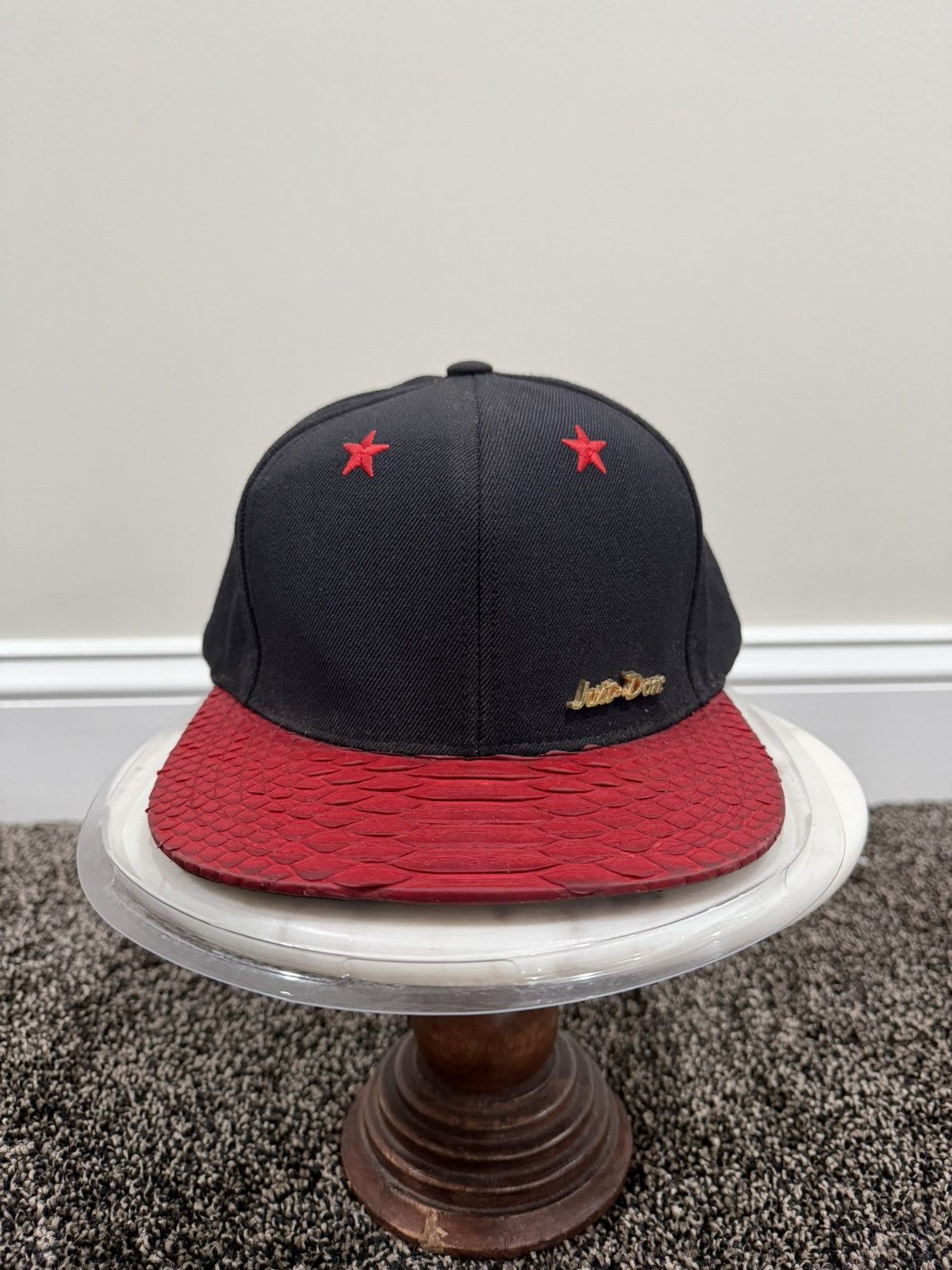 Just Don Just Don x Mitchell & Ness RSVP Black Blank Red Stars Hat Size ONE SIZE - 14 Thumbnail