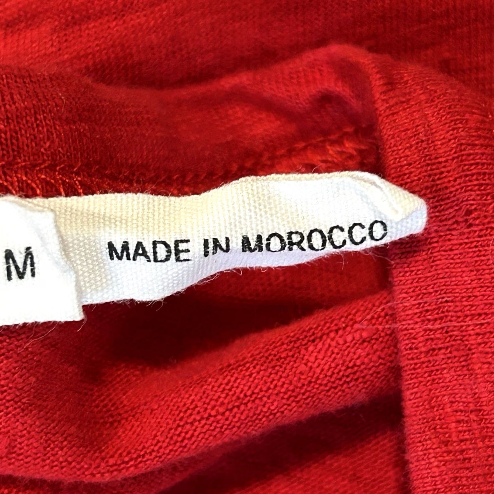 Vintage Isabel Marant Etoile Linen Tee V-Neck Short Sleeve Women’s Medium Shirt Red Logo Lightweight Casual 100% Linen Pullover Size 32" / US 10 / IT 46 - 6 Thumbnail