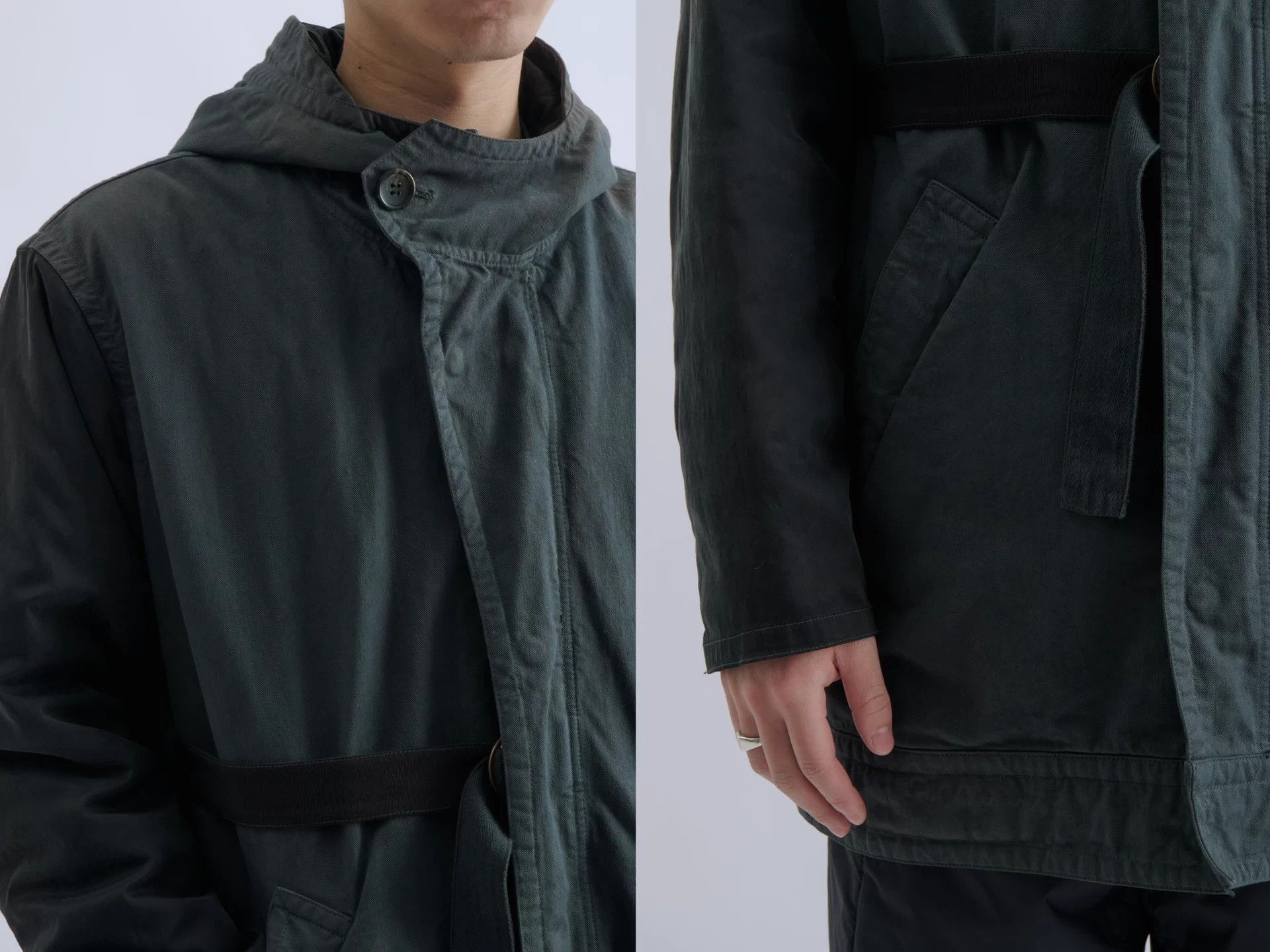 Robert Geller Robert Geller panel padded hooded cotton-cupro jacket Size US M / EU 48-50 / 2 - 7 Thumbnail