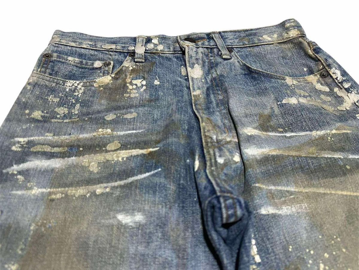 Yoshiyuki Konishi 🔥Archived Yoshiyuki Konishi Splatter Gold Painted Denim Size US 28 / EU 44 - 5 Thumbnail