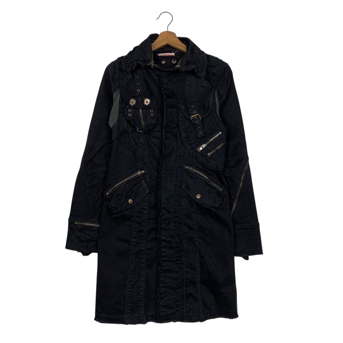 Japanese Brand Japanese Brand Bamboo Multizipper Parachute Long Jacket Size S / US 4 / IT 40 - 1 Thumbnail