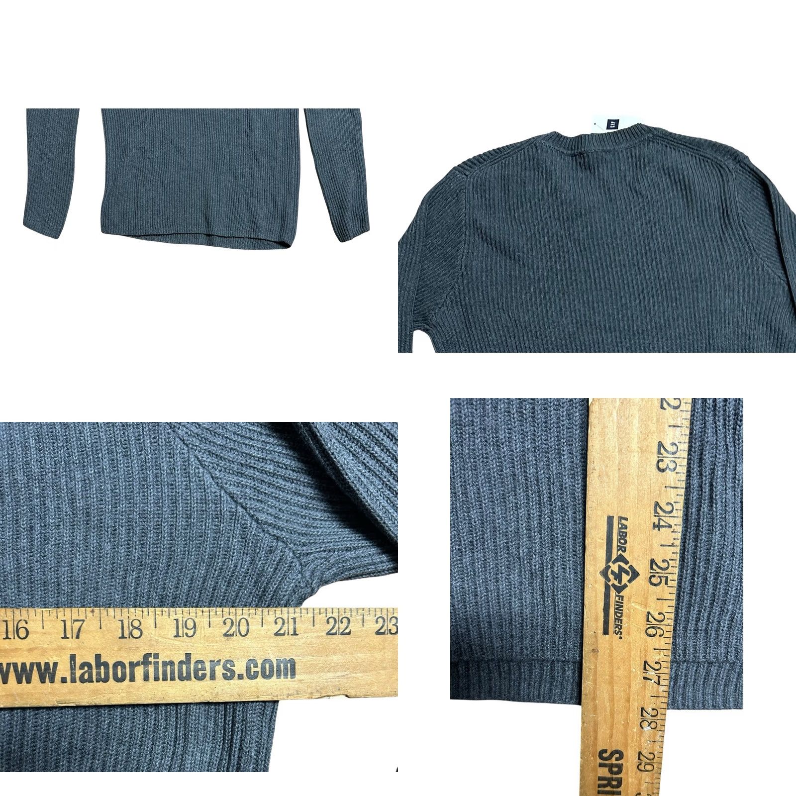Gap Gap 2XL Knit Pullover Sweater Gray Crew Neck Mens NWT 100% Cotton Vintage Preppy L/S Size US XXL / EU 58 / 5 - 9 Thumbnail