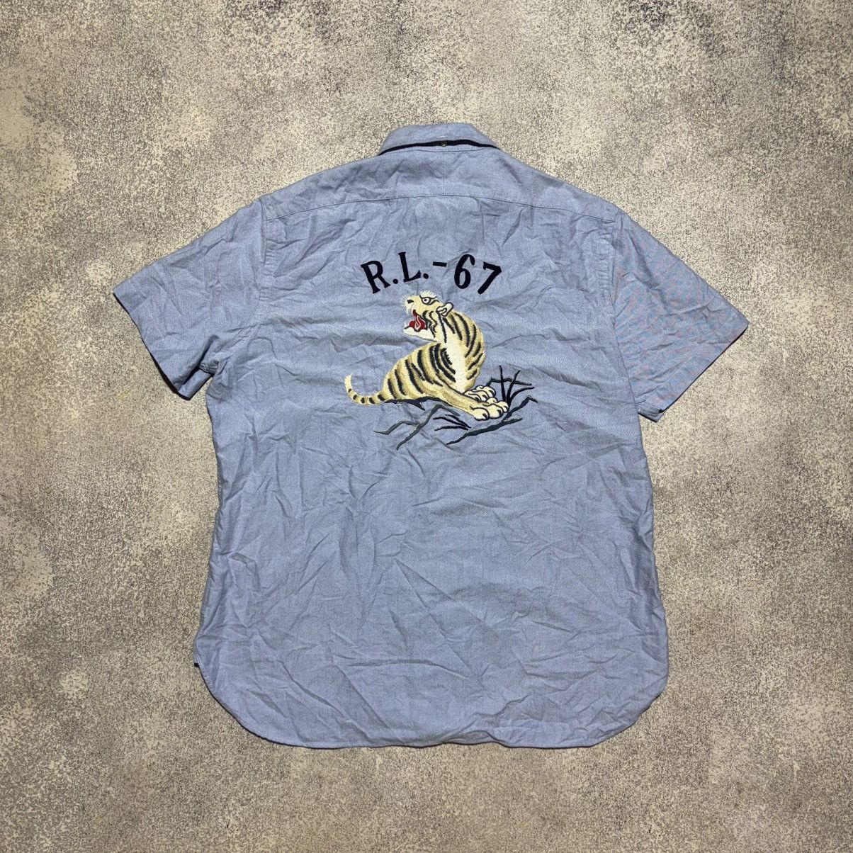 Polo Ralph Lauren × Ralph Lauren × Vintage Polo Ralph Lauren RL 67 Tiger Sukajan Shirt Mens size M Size US M / EU 48-50 / 2 - 1 Thumbnail
