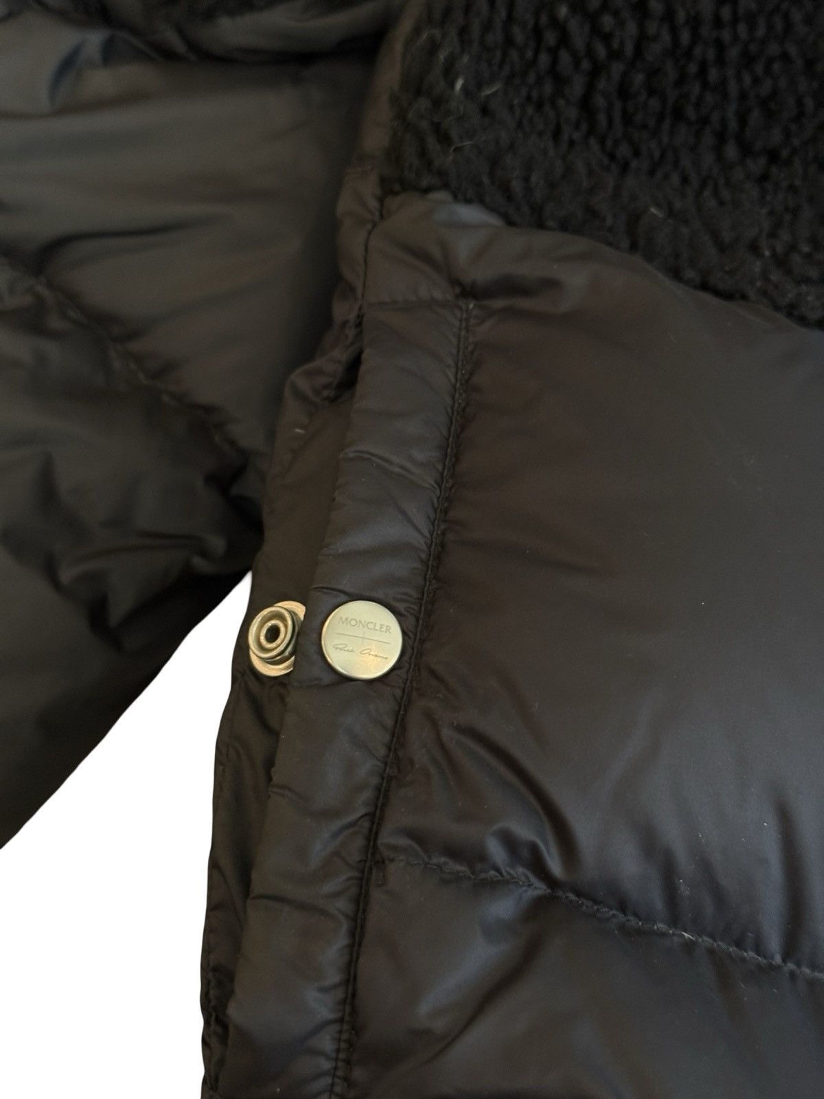 Moncler × Rick Owens Shearling puffer jacket Size US M / EU 48-50 / 2 - 6 Thumbnail