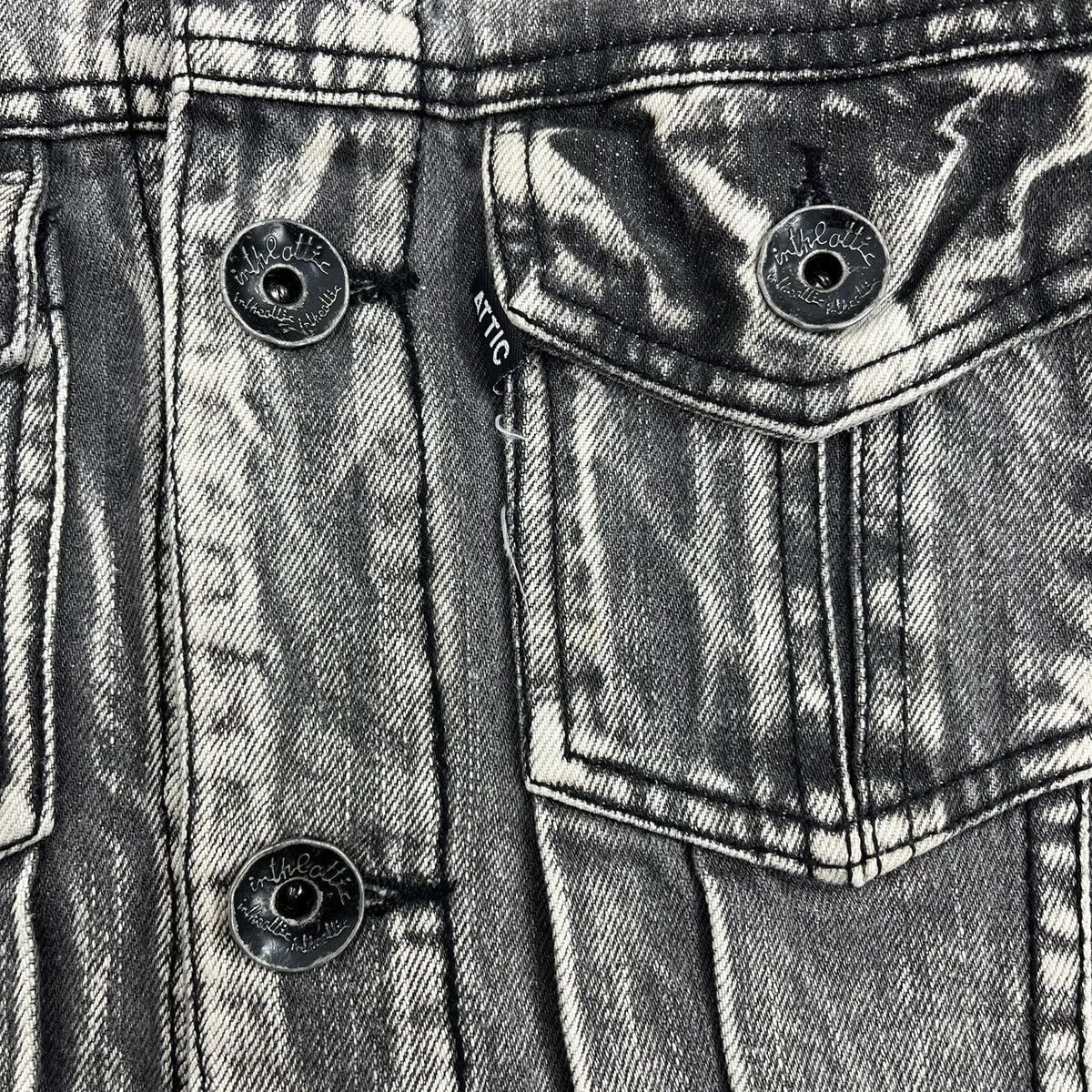 In The Attic 2000s In the Attic Punk Lgb Goa Distressed Denim Jacket Size US M / EU 48-50 / 2 - 4 Thumbnail