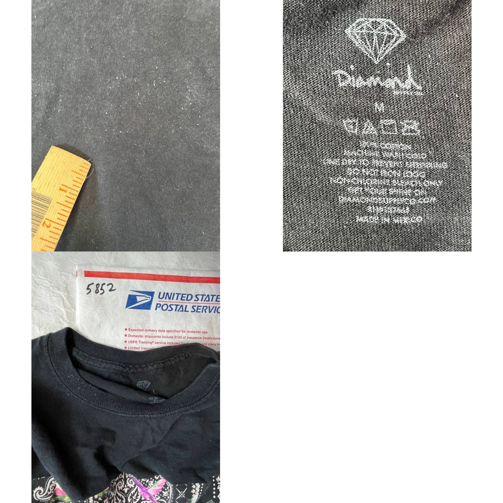 Diamond Supply Co. VINTAGE Diamond Supply Co Black Short Sleeve Logo Graphic Print T Shirt Y2k Size Medium Mens Size US M / EU 48-50 / 2 - 8 Thumbnail