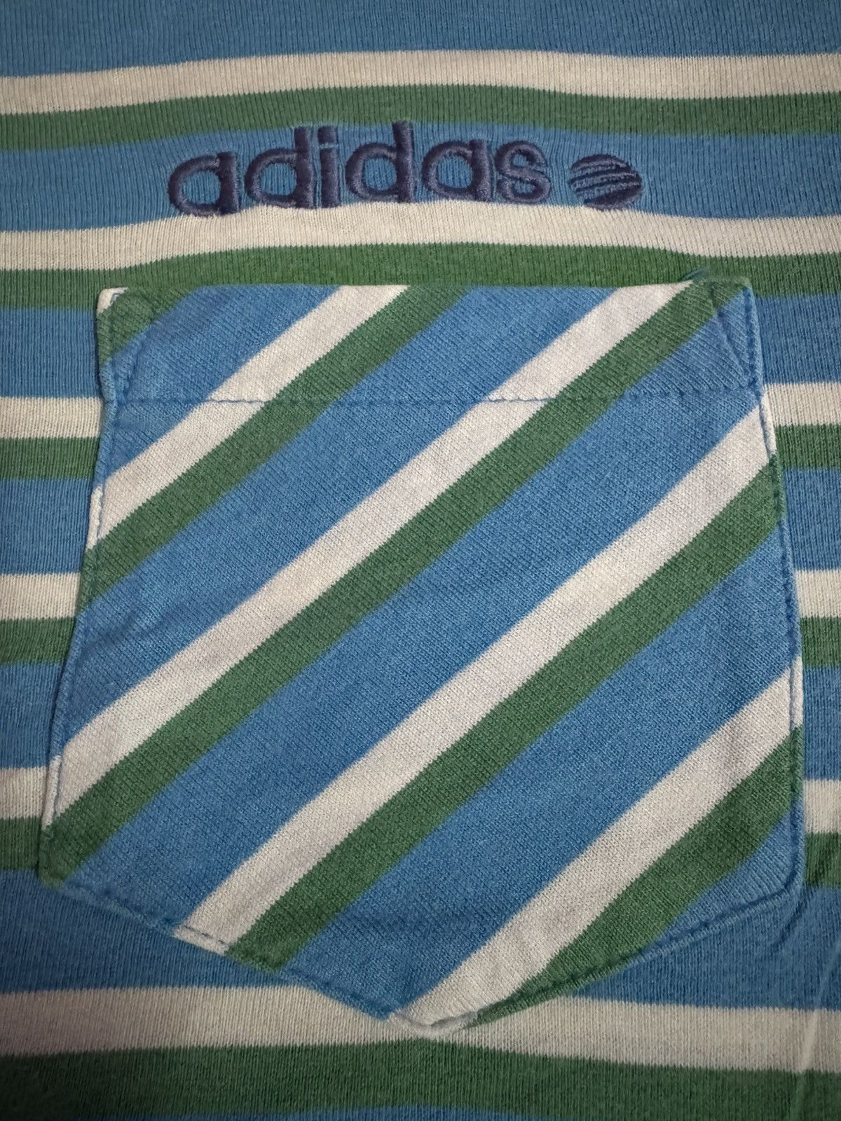 Adidas Adidas Pocket Stripe Tee Size US L / EU 52-54 / 3 - 3 Thumbnail