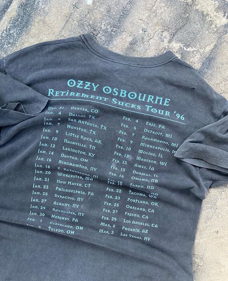 Band Tees × Vintage Vintage Ozzy Osbourne Tee Size US L / EU 52-54 / 3 - 3 Thumbnail