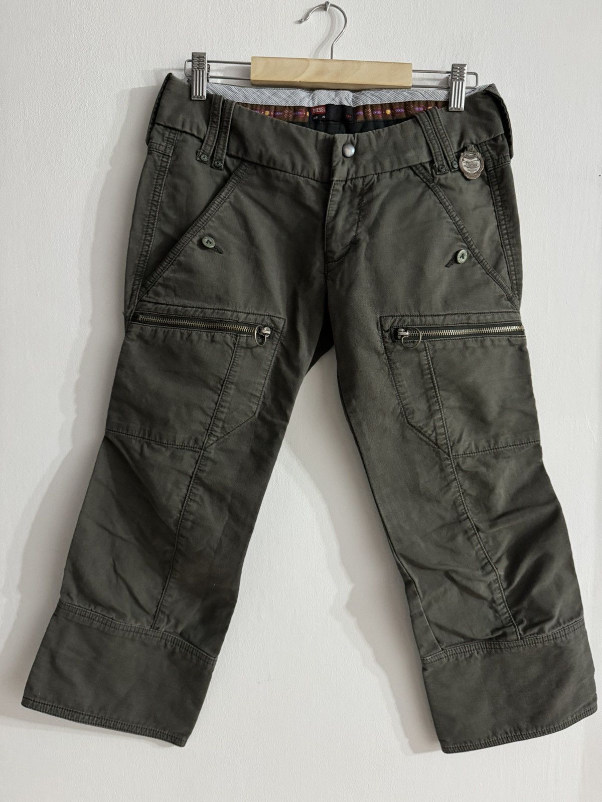 Diesel DIESEL Vintage Y2K Low-Rise Cropped Cargo/Biker Pants Size 26" / US 2 / IT 38 - 10 Thumbnail