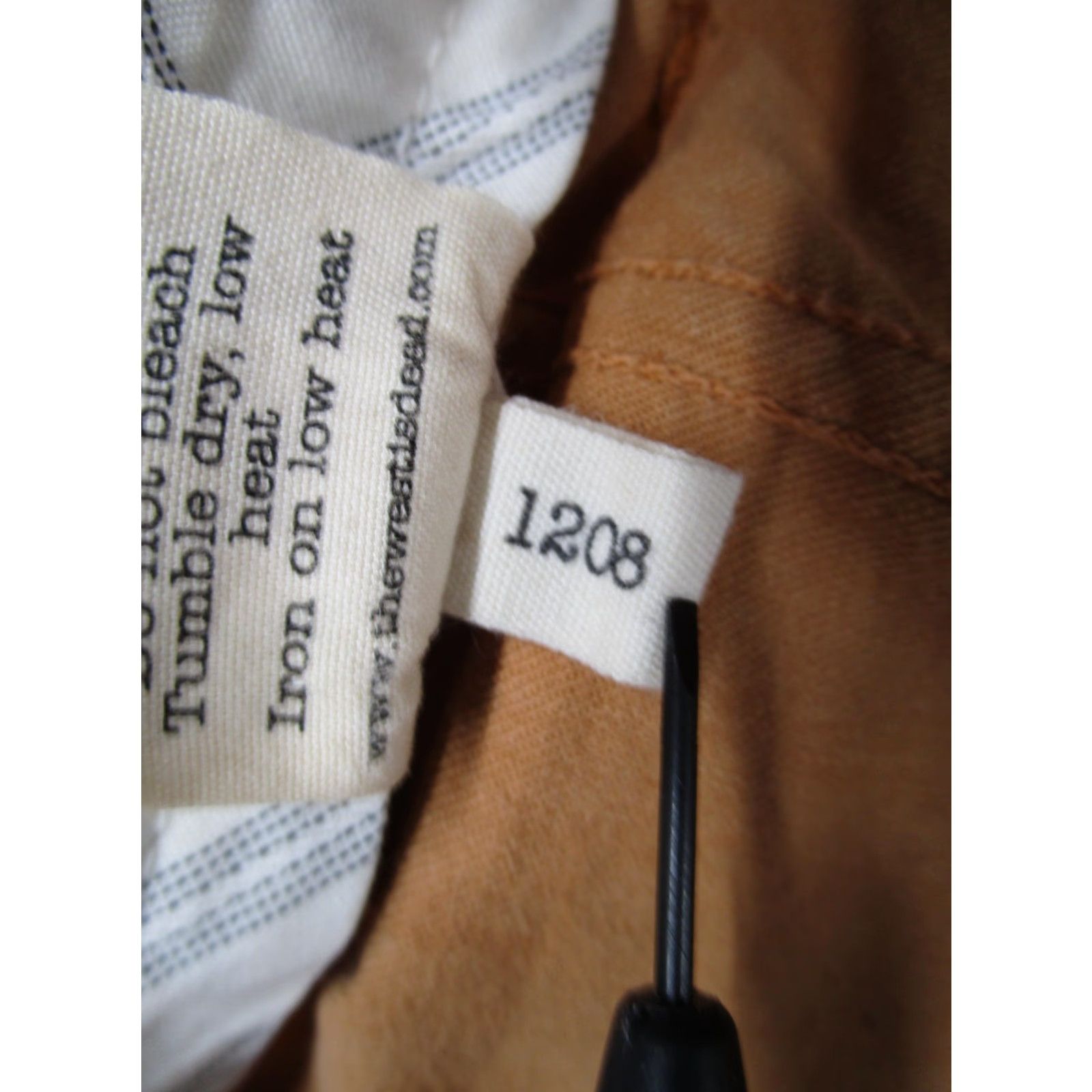The West Is Dead VINTAGE The West is Dead Pants Mens 29 Orange Slim Cuffed Hem Made USA Casual Size US 29 - 7 Thumbnail