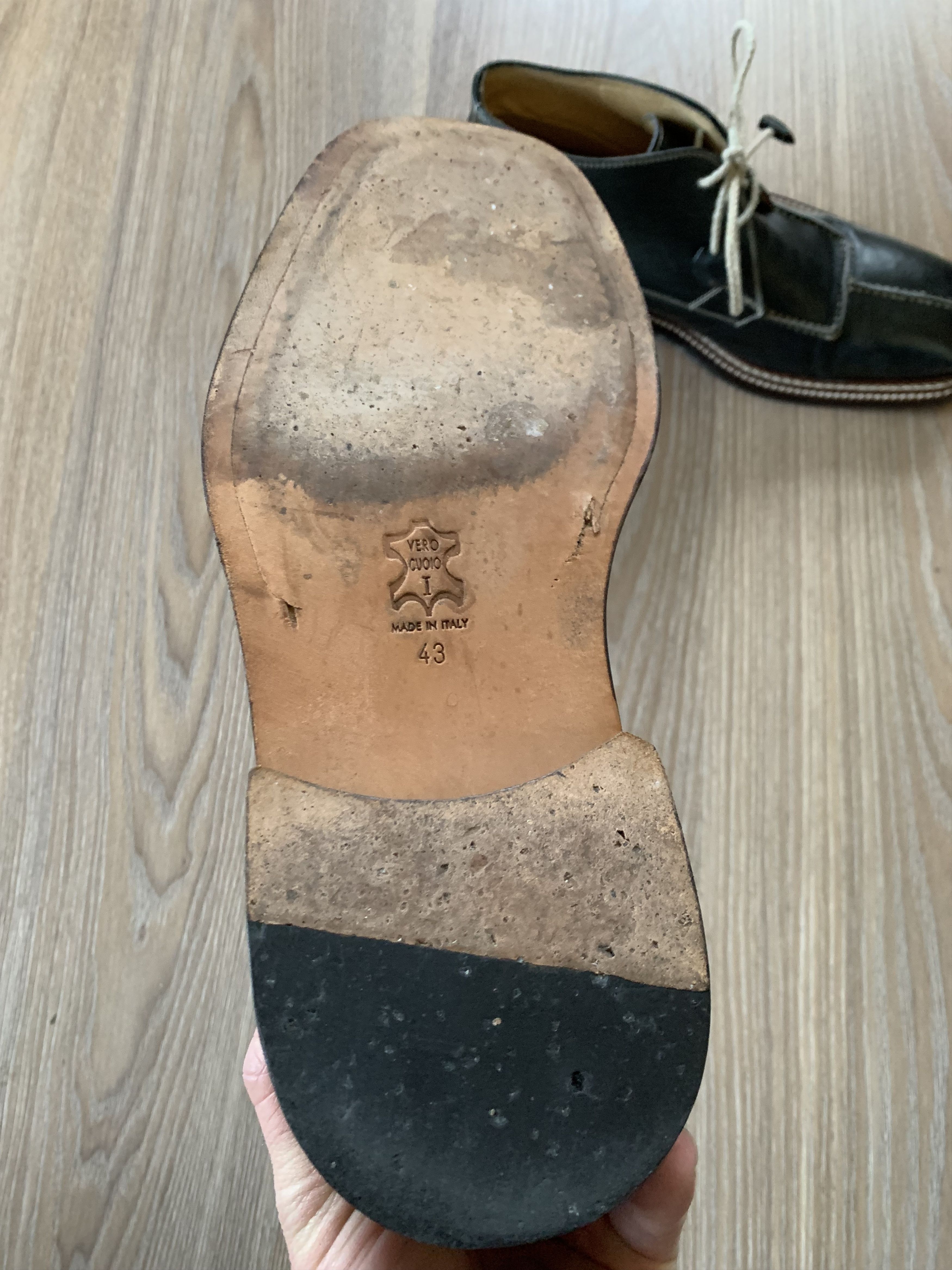 Designer × Vintage Cox & Wilson Men’s Vinatge Italy High Leather Shoes Size US 10 / EU 43 - 11 Thumbnail