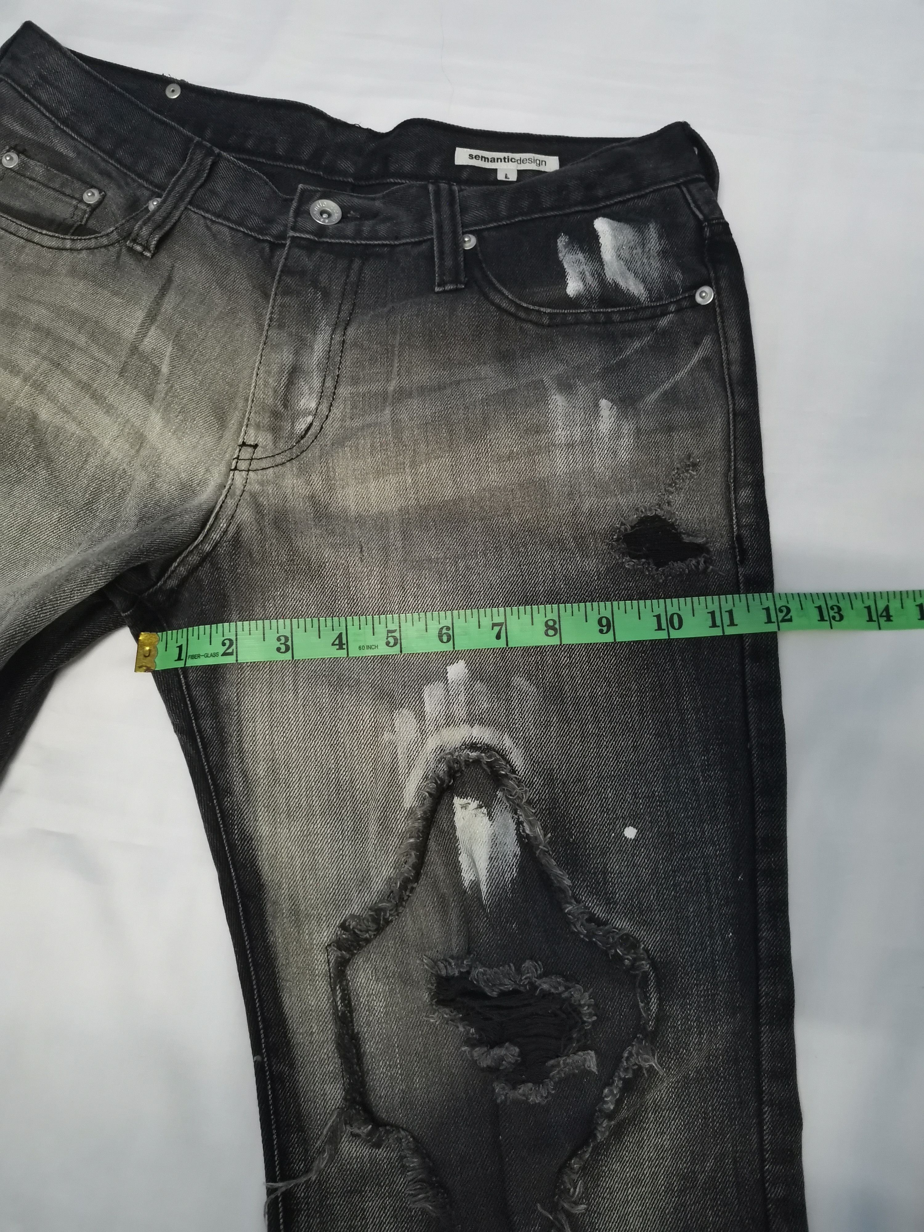 If Six Was Nine RARE Semantic Design Distressed Denim Jeans Paint Undercover Size US 32 / EU 48 - 10 Thumbnail
