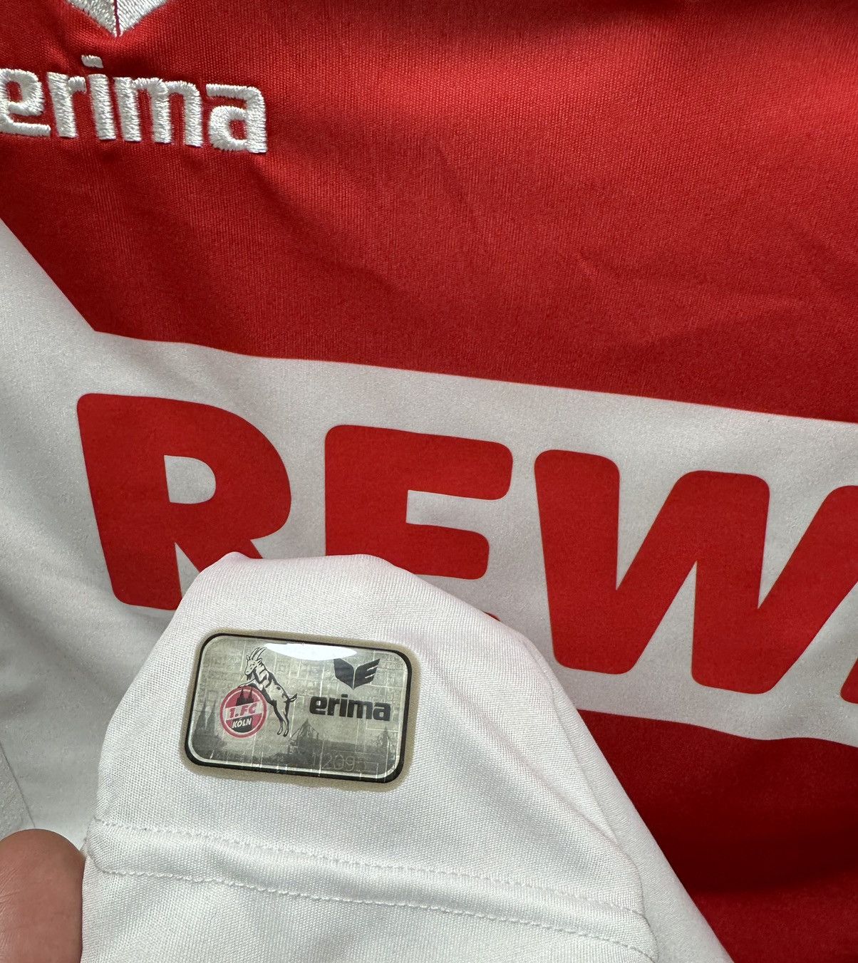 Erima Fc Koln Erima Rewe Bundes Liga soccer jersey M sz patch Size US M / EU 48-50 / 2 - 8 Thumbnail