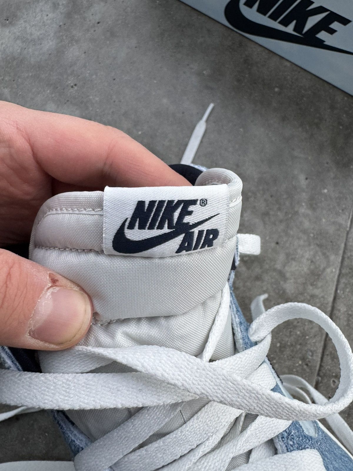 Jordan Brand × Nike Jordan 1 high og Denim Size US 9 / EU 42 - 8 Thumbnail
