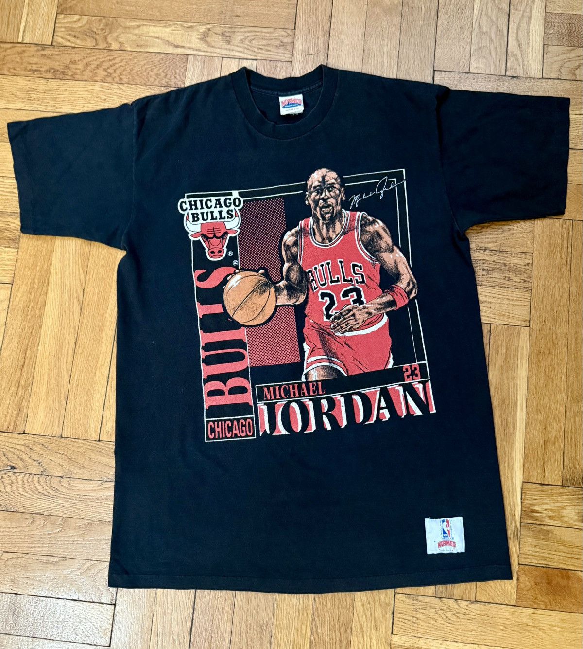 Nutmeg Vintage Michael Jordan Nutmeg Mills Shirt Size US XL / EU 56 / 4 - 1 Thumbnail