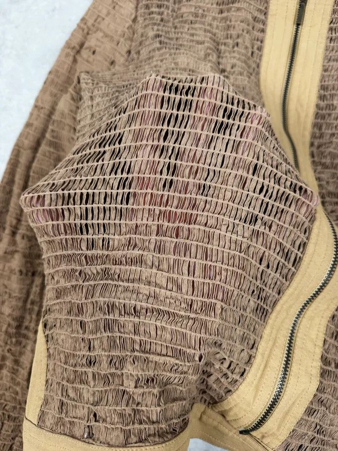 Vintage Plein Sud Beige Textured Net Fabric Jacket Size S / US 4 / IT 40 - 8 Thumbnail