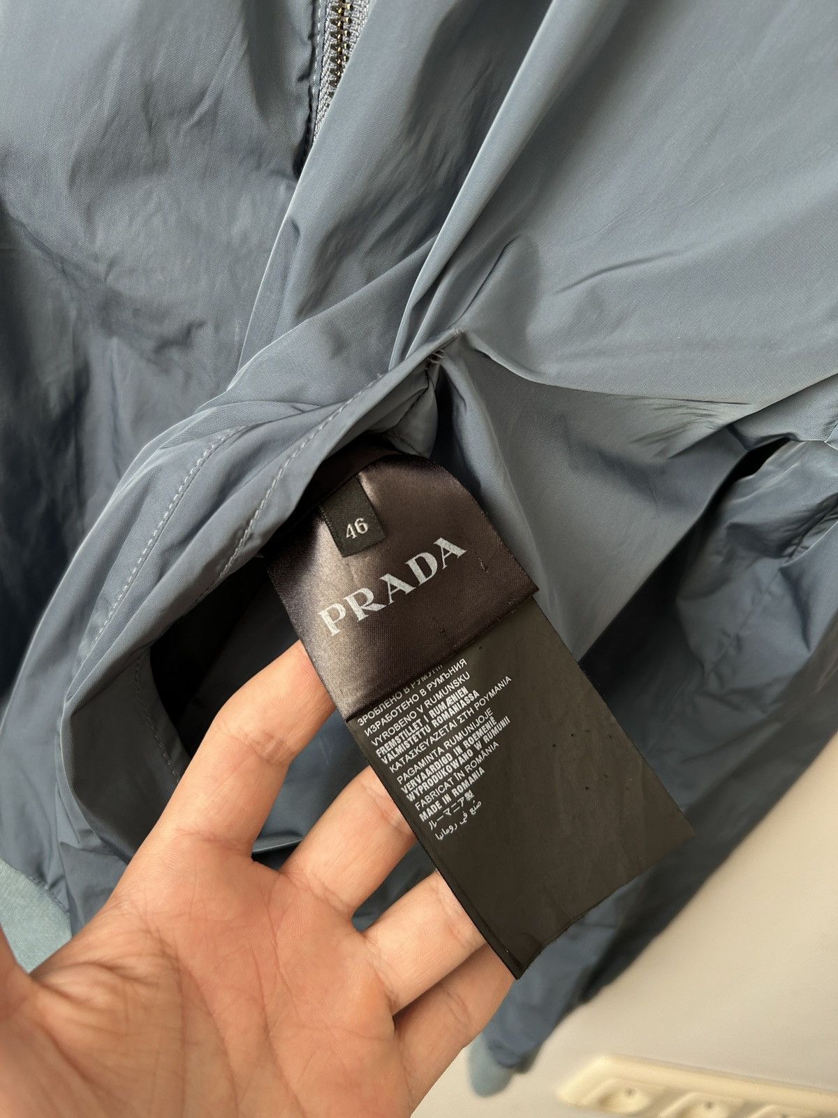 Prada Prada reversible nylon bomber blue navy new collection Size US S / EU 44-46 / 1 - 8 Thumbnail