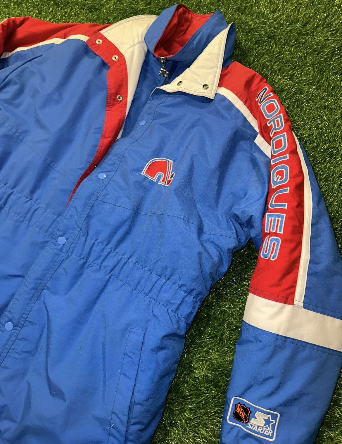 NHL × Starter × Vintage Vintage Starter Nhl Quebec Nordiques Zip Up Jacket Size XL Size US XL / EU 56 / 4 - 3 Thumbnail
