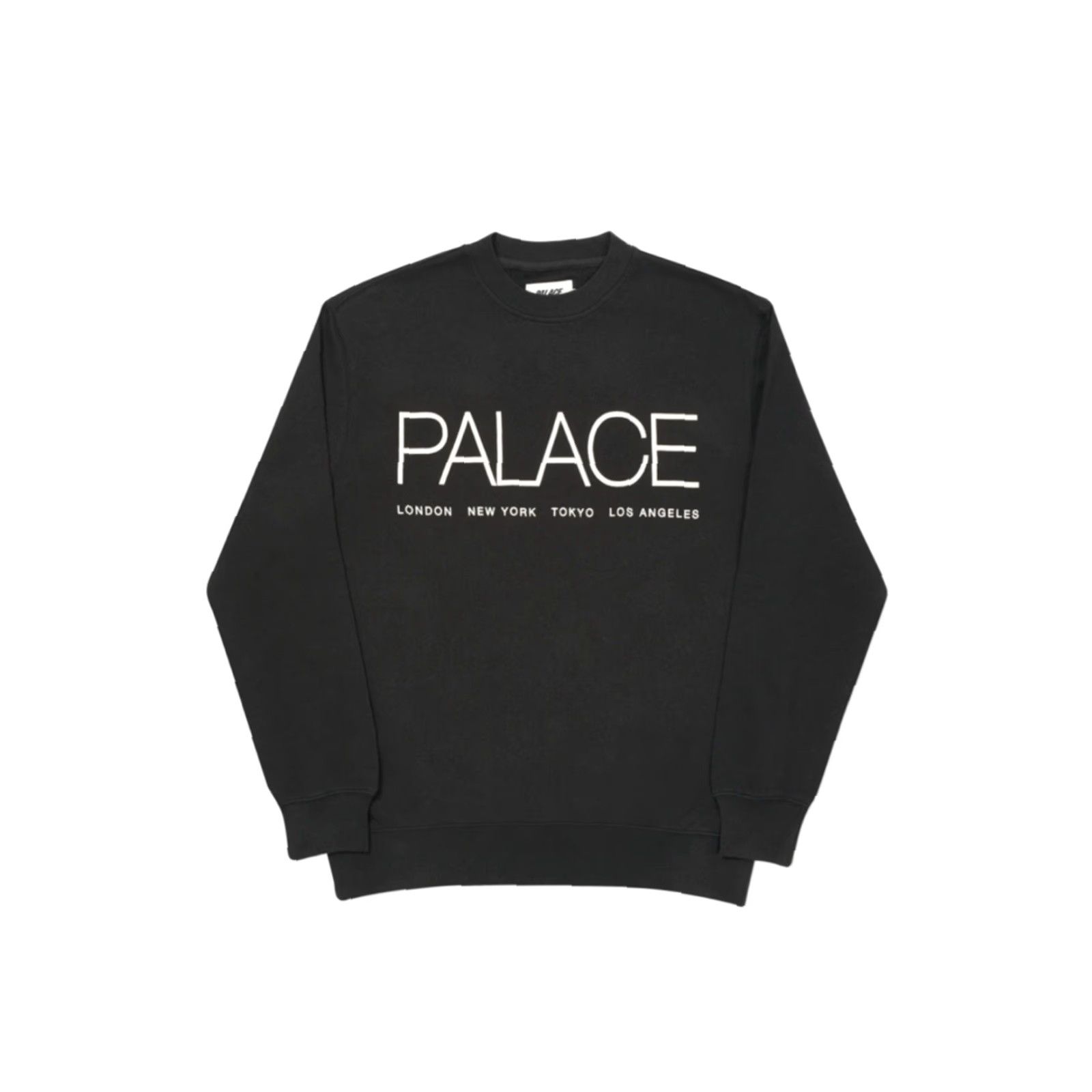 Palace VINTAGE Palace Skateboards Globaller World Tour Terry Cotton Crewneck Sweatshirt Sz. S Black Men's Sweatshirt Crewneck Pullover 50in Chest 27in Length Size US S / EU 44-46 / 1 - 2 Thumbnail