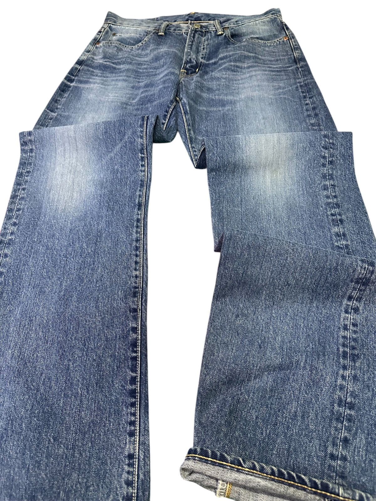Kapital 💥Blue Blue X Heart Market💥 Japanese Denime Blue Indigo💥 Size US 32 / EU 48 - 2 Thumbnail