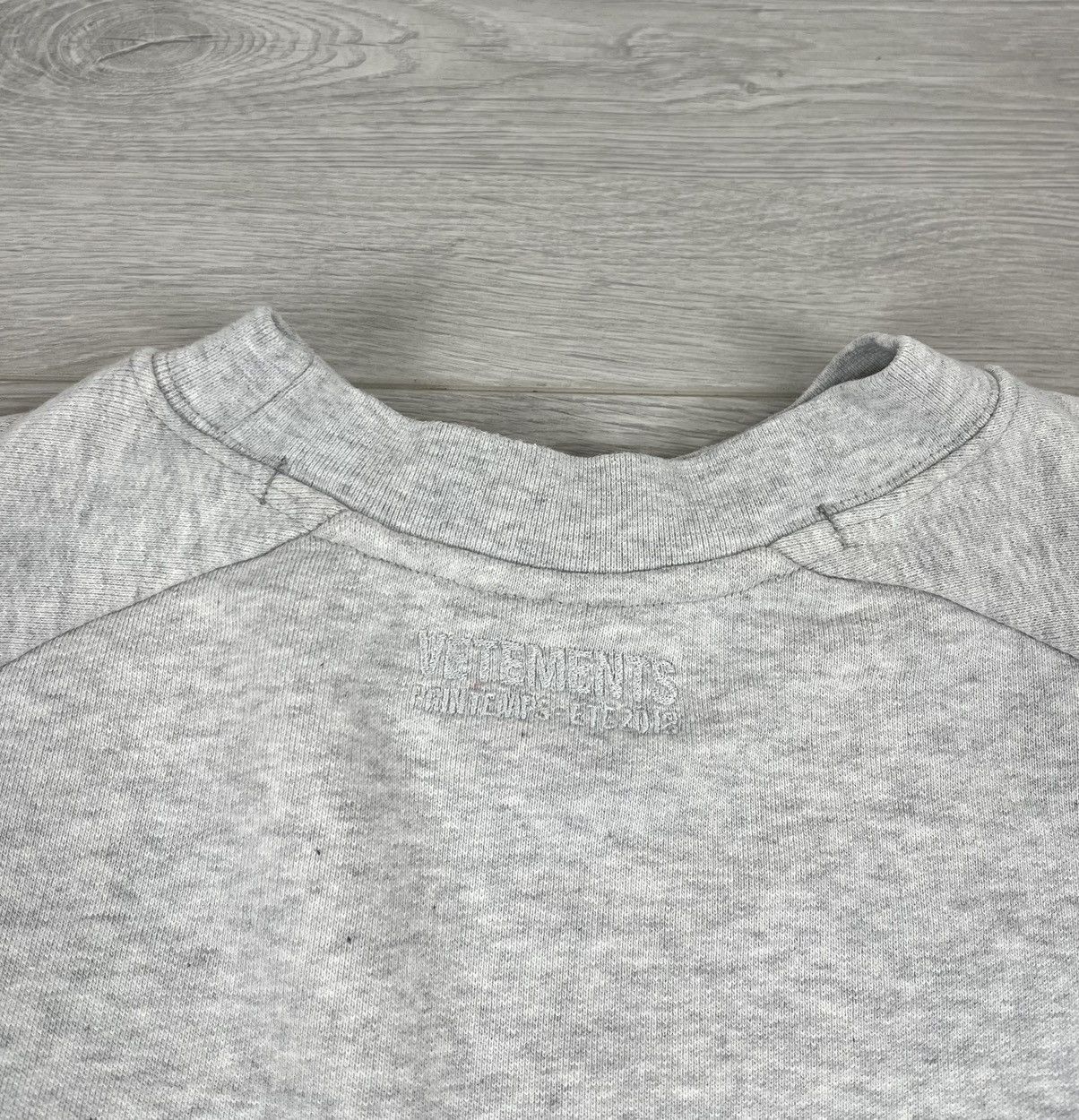 Vetements Vetements “Unskinny” 2018 Oversized Grey Sweatshirt Men’s Size US S / EU 44-46 / 1 - 16 Thumbnail
