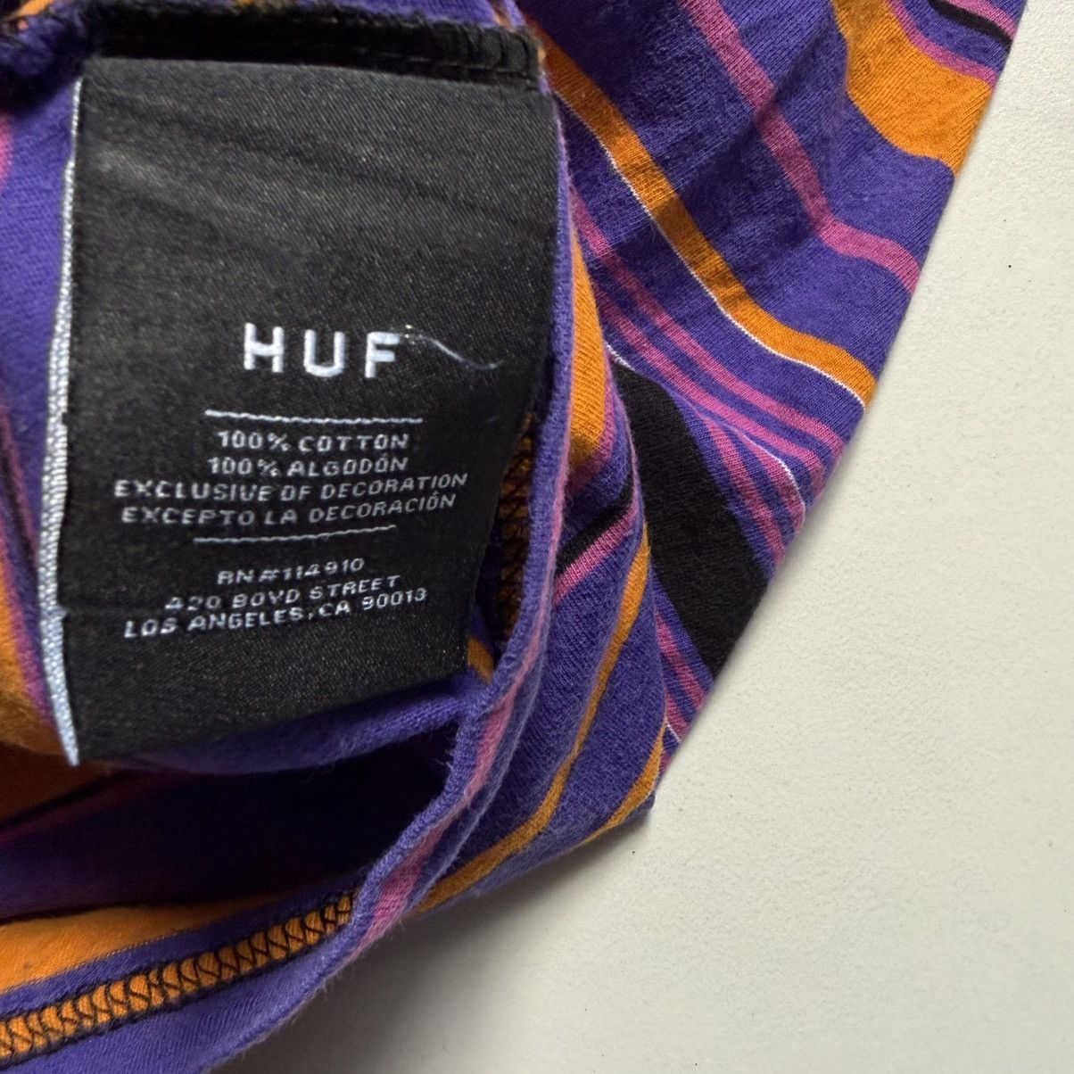 Huf HUF Alameda Stripe T-Shirt Size US M / EU 48-50 / 2 - 7 Thumbnail