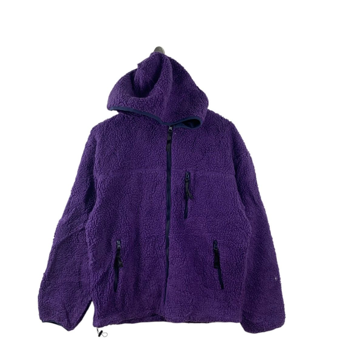 Vintage WEGO JAPAN Deep Pile Sherpa Fleece Purple Jacket Windbreaker Size US M / EU 48-50 / 2 - 3 Thumbnail