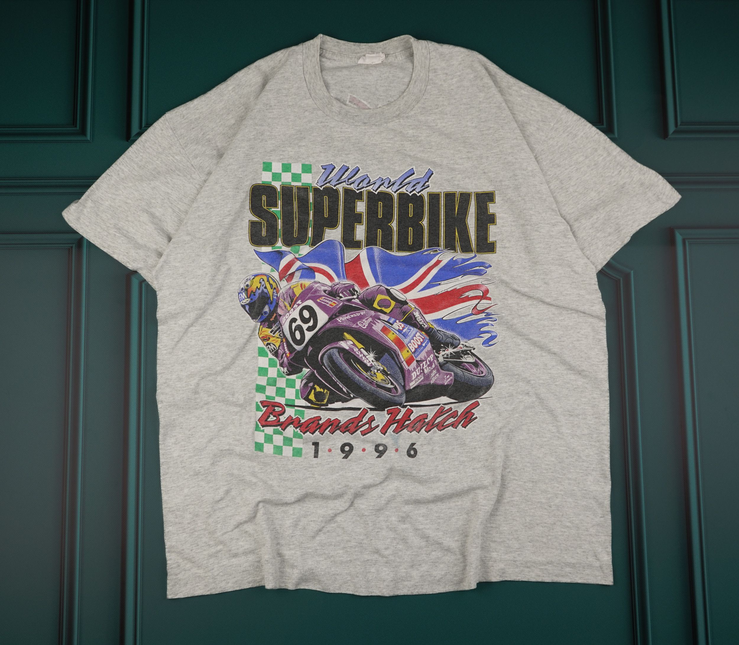 Vintage Vintage 1996 Superbike Championship Brands Hatch T-Shirt Size US XL / EU 56 / 4 - 1 Thumbnail