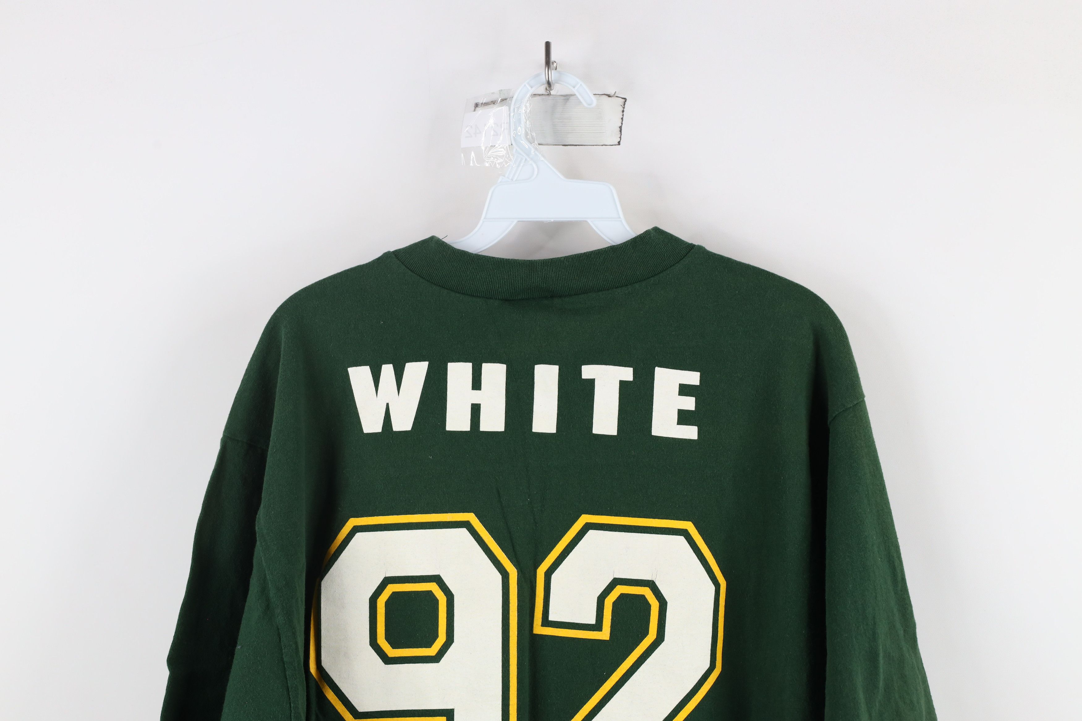 Vintage Vintage 90s Reggie White Green Bay Packers Football T-Shirt Size US L / EU 52-54 / 3 - 14 Thumbnail