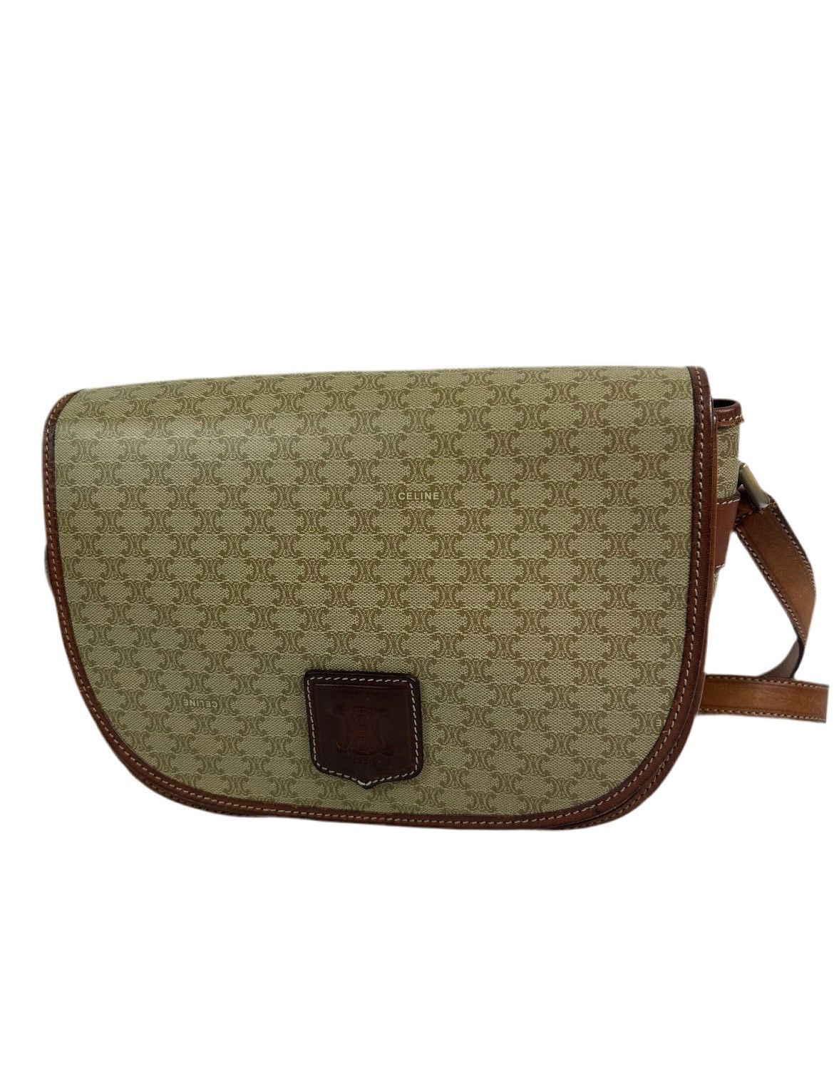 Celine Celine Macadam Leather Crossbody Bag Size ONE SIZE - 1 Thumbnail