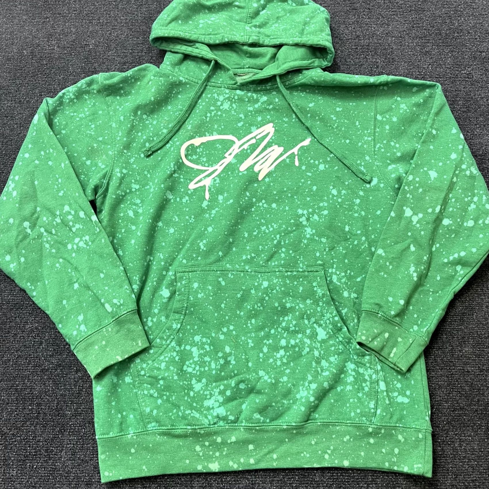 Vintage Jake Paul Hoodie Mens M Green Fanjoy Bleach Splatter J Paulers 99 Pullover Size US M / EU 48-50 / 2 - 2 Thumbnail