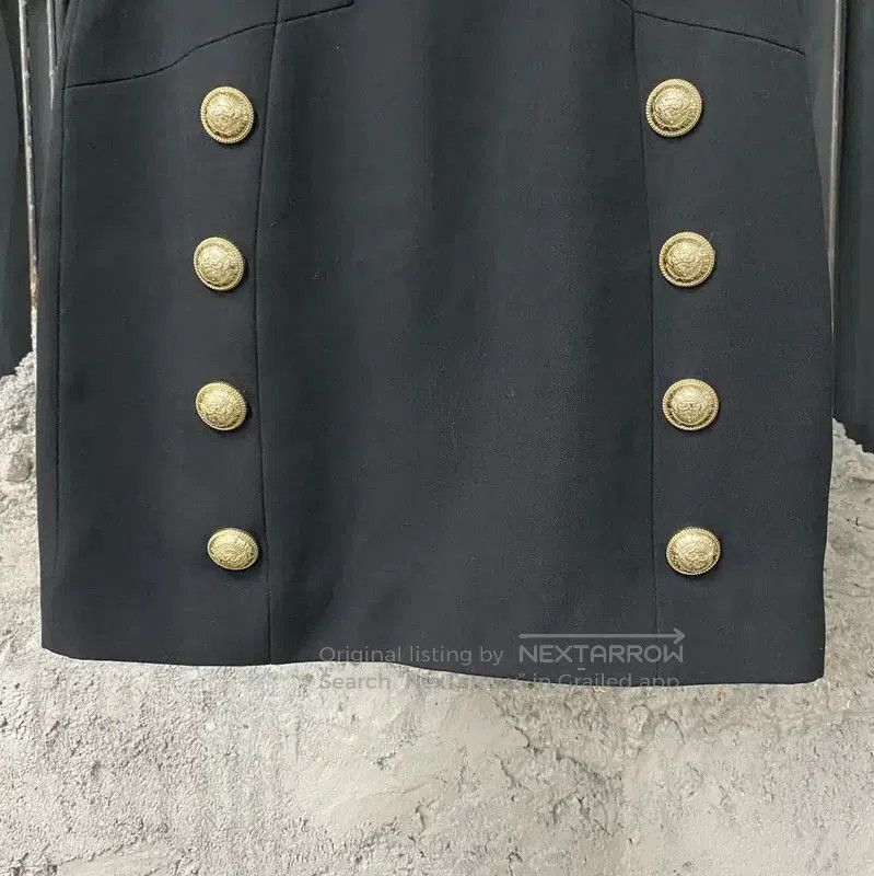 Balmain Balmain Black A-Line Skirt for Women . Size 30" / US 8 / IT 44 - 4 Thumbnail