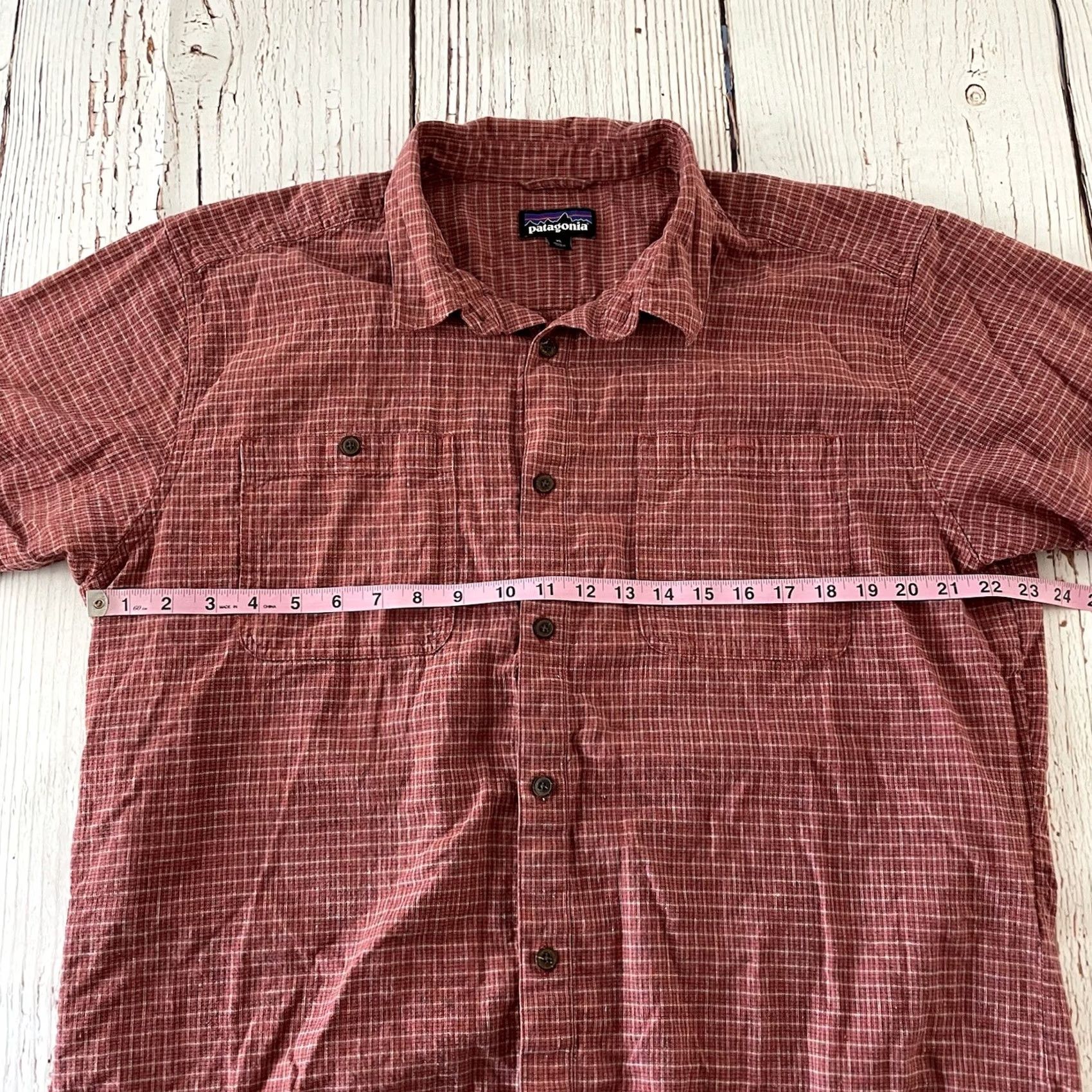 Patagonia Last Night'S Shirt Patagonia Plaid Short Sleeve Button Front Mens XL Red Size US XL / EU 56 / 4 - 4 Thumbnail