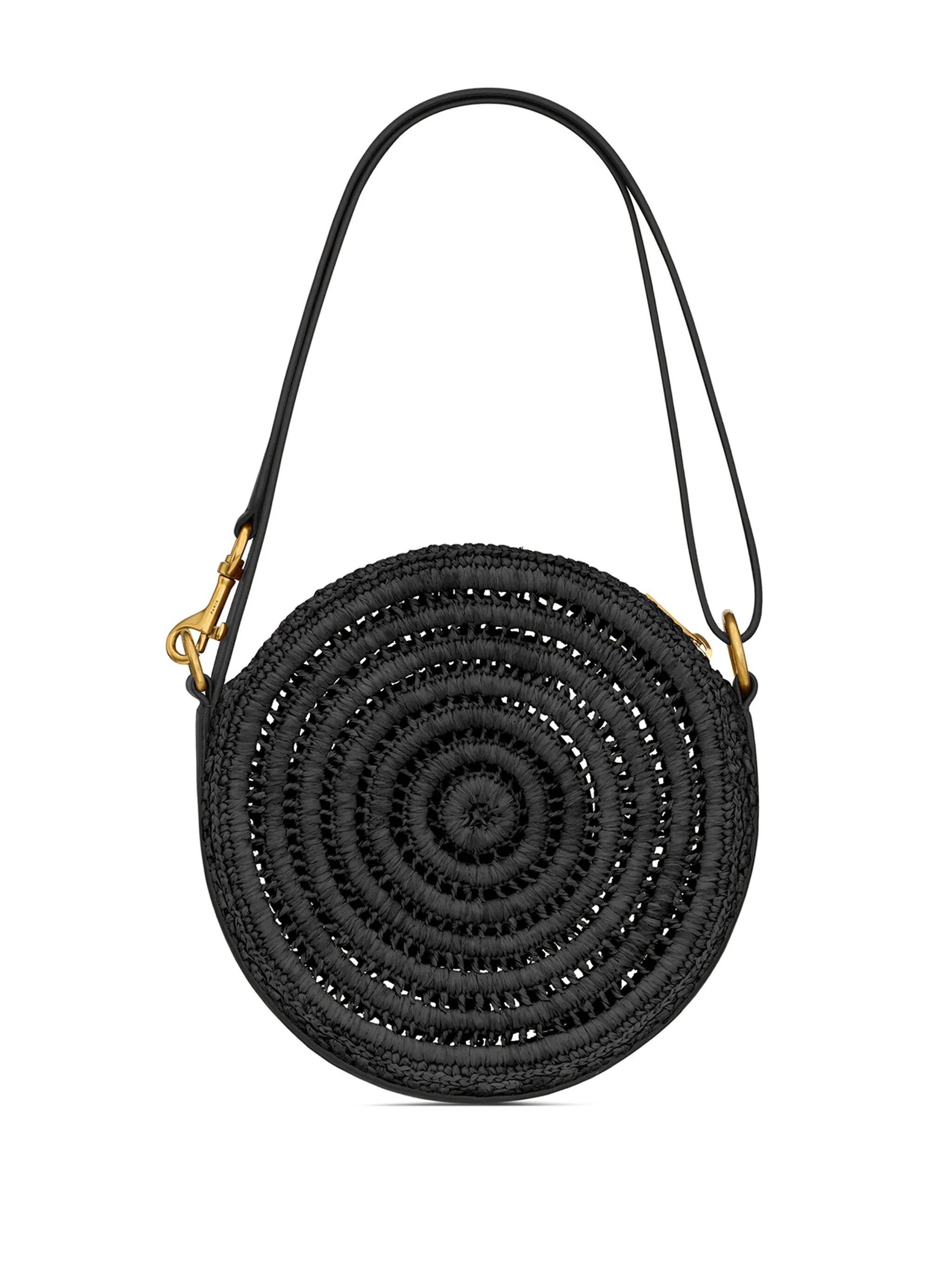 Saint Laurent Paris o1s1wg110724 Size: OS / Round Leather Bag in Black Size ONE SIZE - 3 Thumbnail