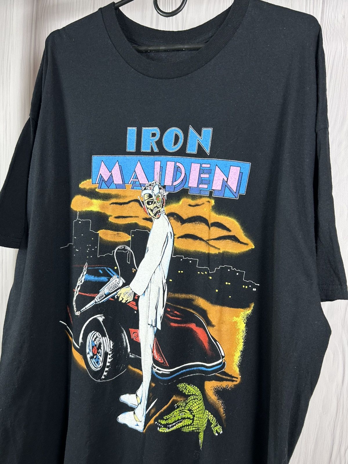 Band Tees Vintage Style Iron Maiden Vice is Nice Band T-Shirt Size L Size US L / EU 52-54 / 3 - 4 Thumbnail