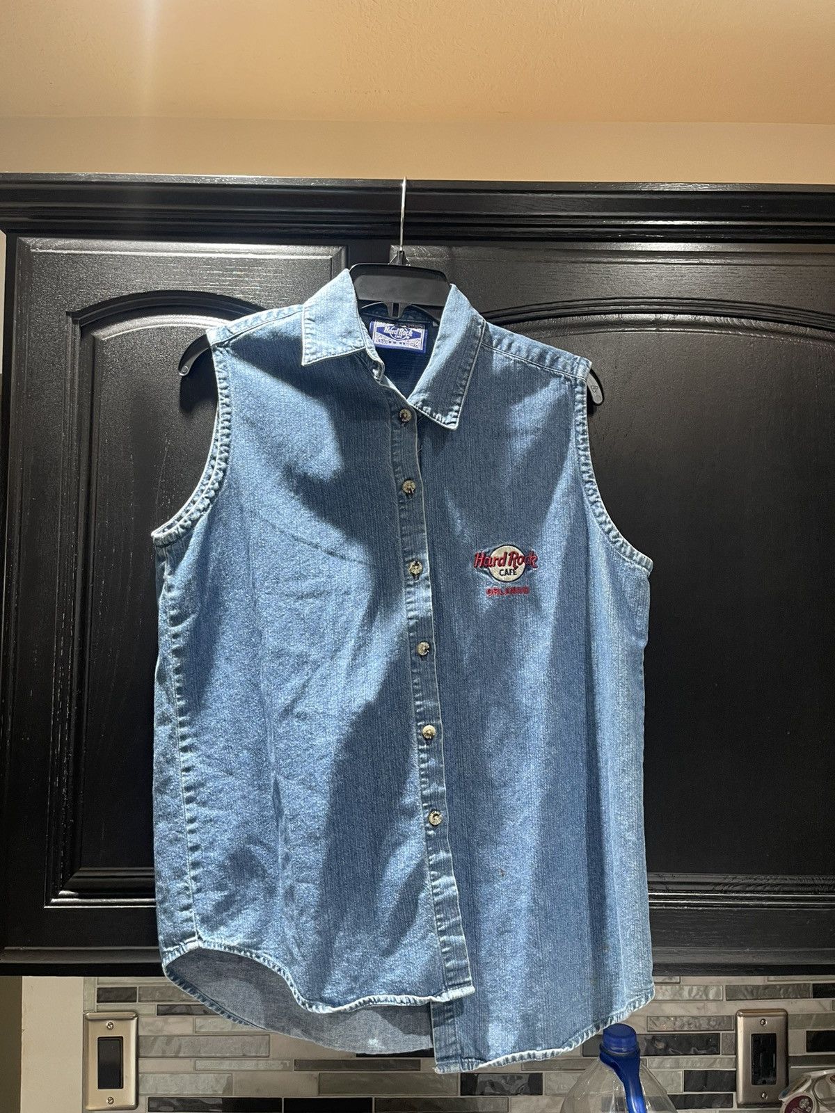 Hard Rock Cafe Vintage Hard Rock Cafe Vest Womans L Button Front Size L / US 10 / IT 46 - 1 Thumbnail