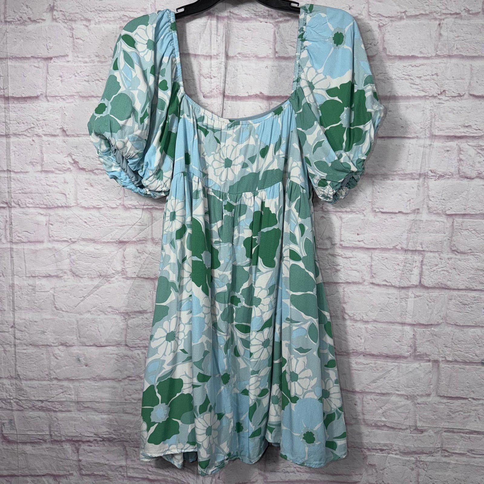 Other Baevely Medium Floral Puff Sleeve Dress Size M / US 6-8 / IT 42-44 - 4 Thumbnail