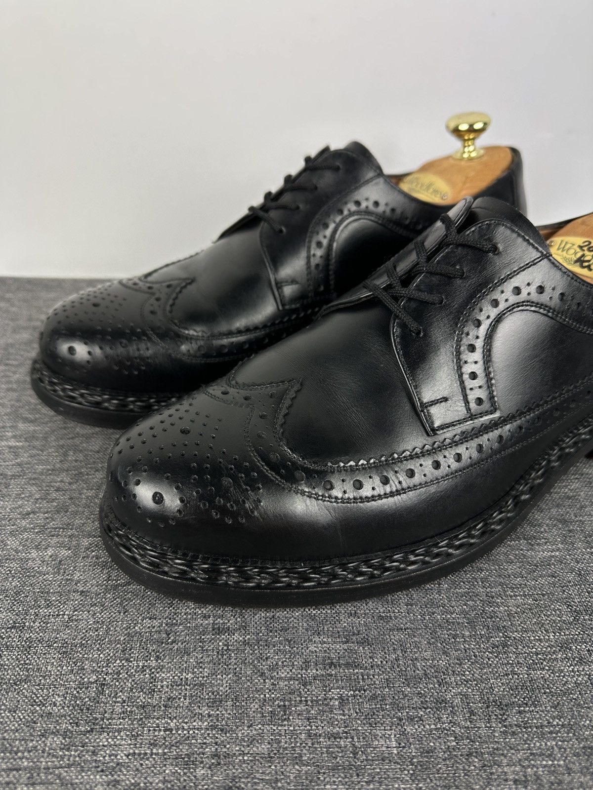 Heinrich Dinkelacker Heinrich Dinkelacker Leather Wingtip Brogue Derby Shoes UK 8 Size US 9 / EU 42 - 5 Thumbnail