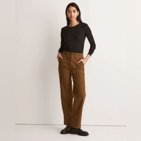 Madewell Madewell The Perfect Vintage Wide-Leg Pant: Utility Edition- Size 26" / US 2 / IT 38 - 1 Thumbnail