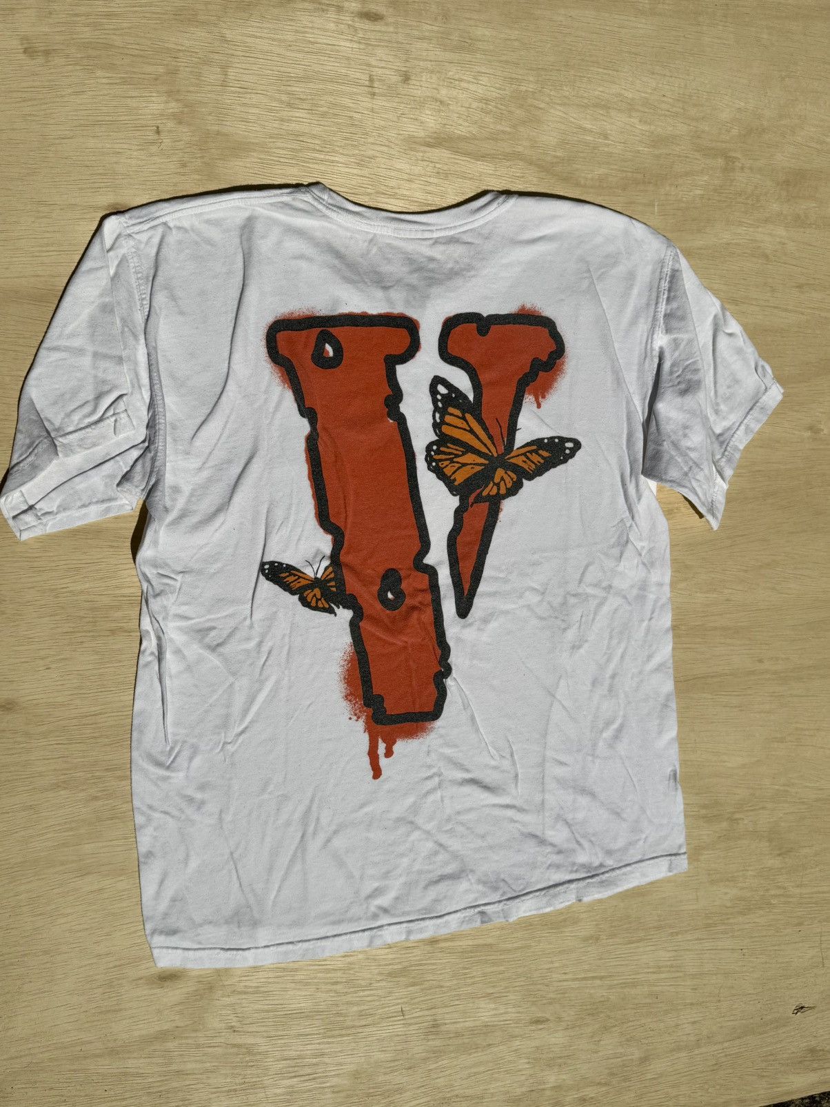 999 Club × Rap Tees × Vlone Vlone x Juice Wrld 999 Butterfly Tee Size US L / EU 52-54 / 3 - 8 Thumbnail