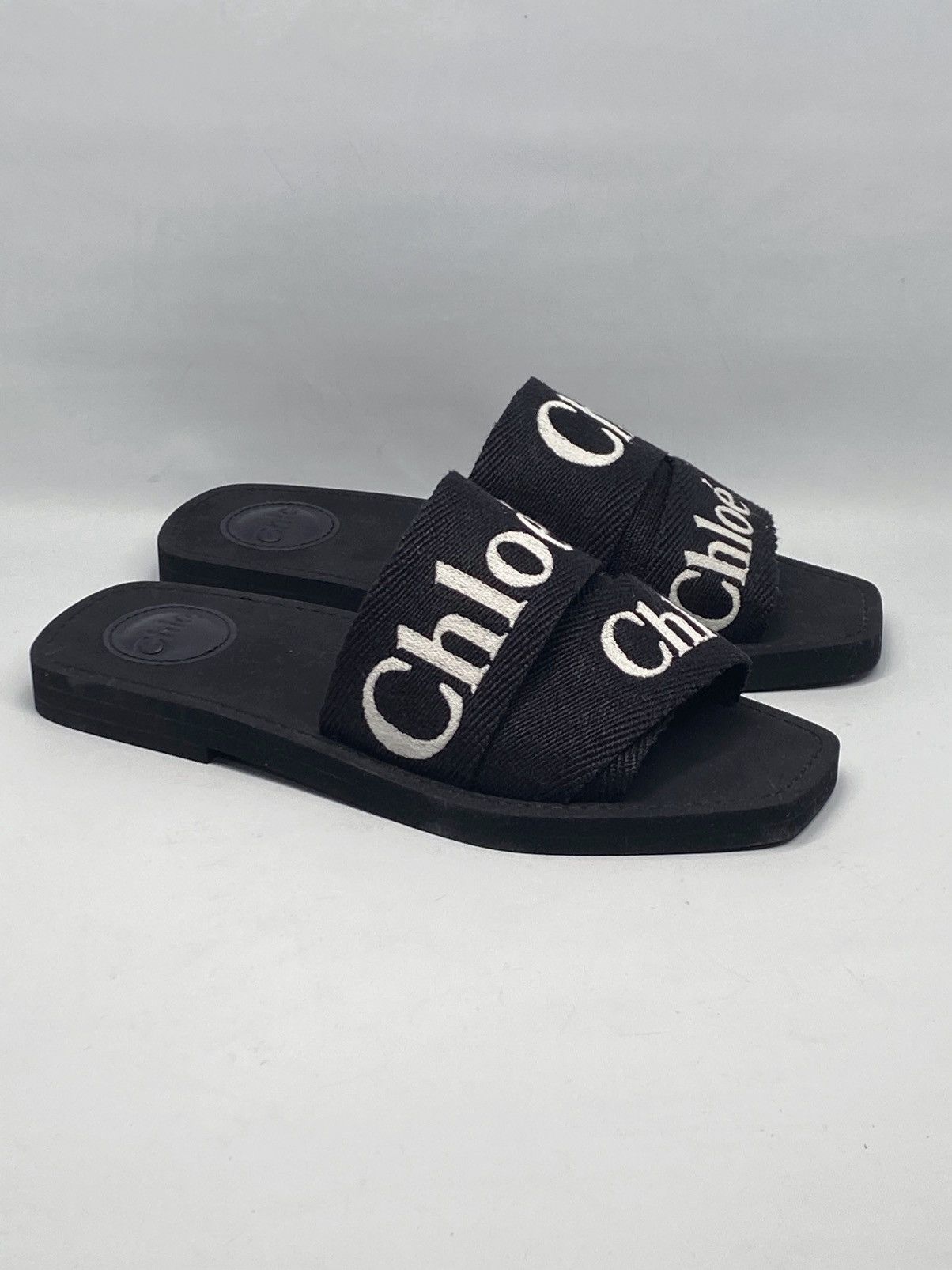 Chloe Chloe Woody Logo Slide Sandal size 37 Size US 7 / IT 37 - 2 Thumbnail