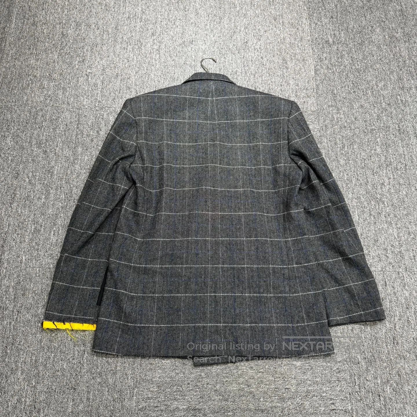 Off-White off-white Checkered wool suit jacket| Size 48R - 2 Thumbnail