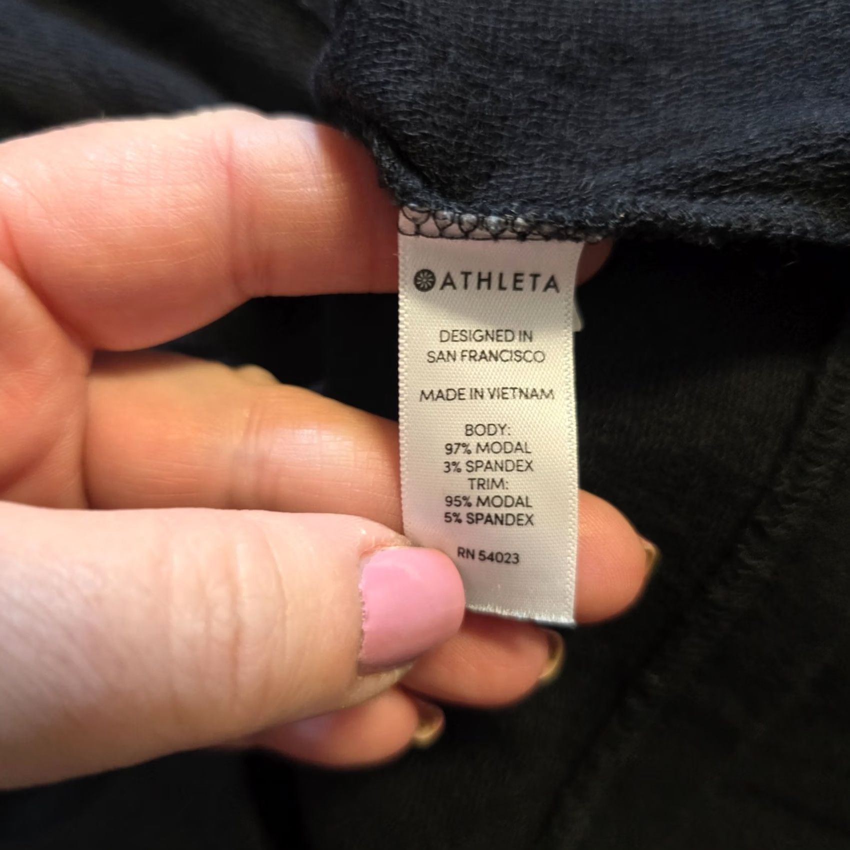 Athleta Athleta Sweater Womens Small Black Long Sleeve Knotted Sweatshirt Casual Capsule Size S / US 4 / IT 40 - 7 Thumbnail