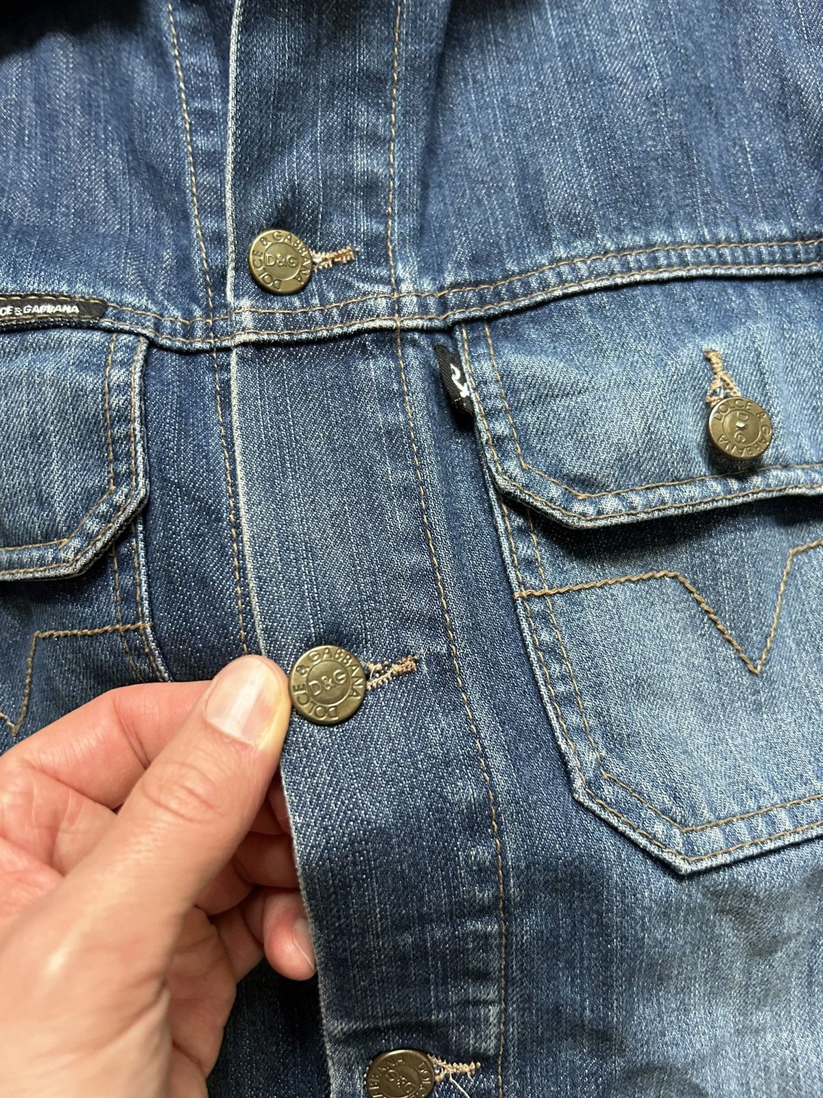 Dolce & Gabbana Rare Design Vintage Brand Dolce & Gabbana Denim Jacket 2000s Size US M / EU 48-50 / 2 - 5 Thumbnail