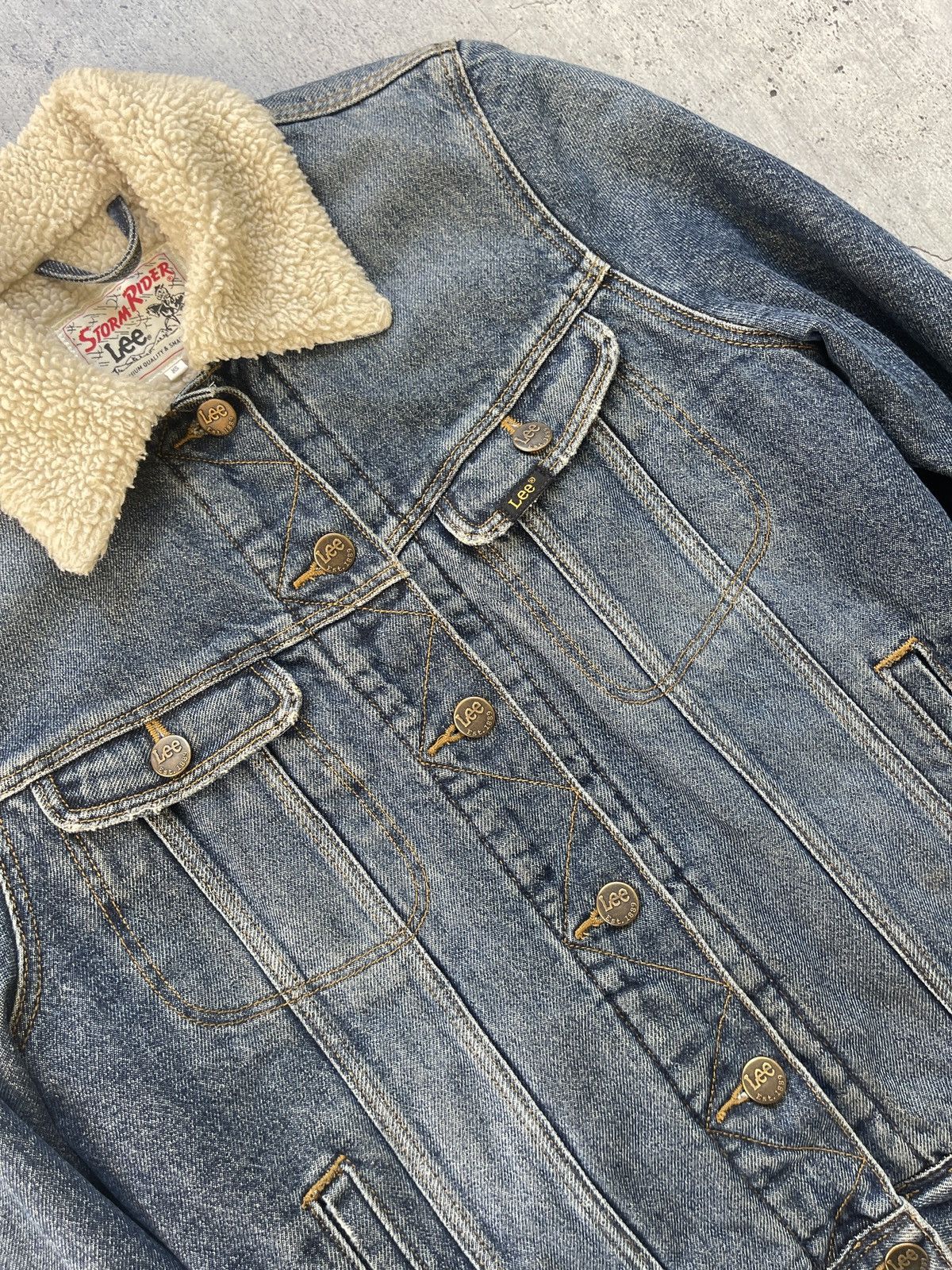 Lee × Vintage Vintage Lee Storm Rider Sherpa Shearling Jacket MJ130 Size US XS / EU 42 / 0 - 4 Thumbnail