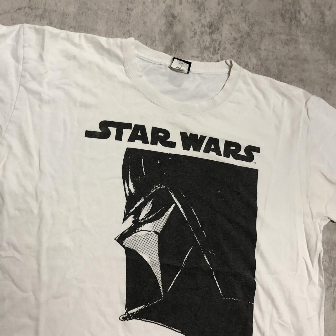 Star Wars White vintage Star Wars Darth Vader shirt #StarWars Size US XL / EU 56 / 4 - 2 Thumbnail