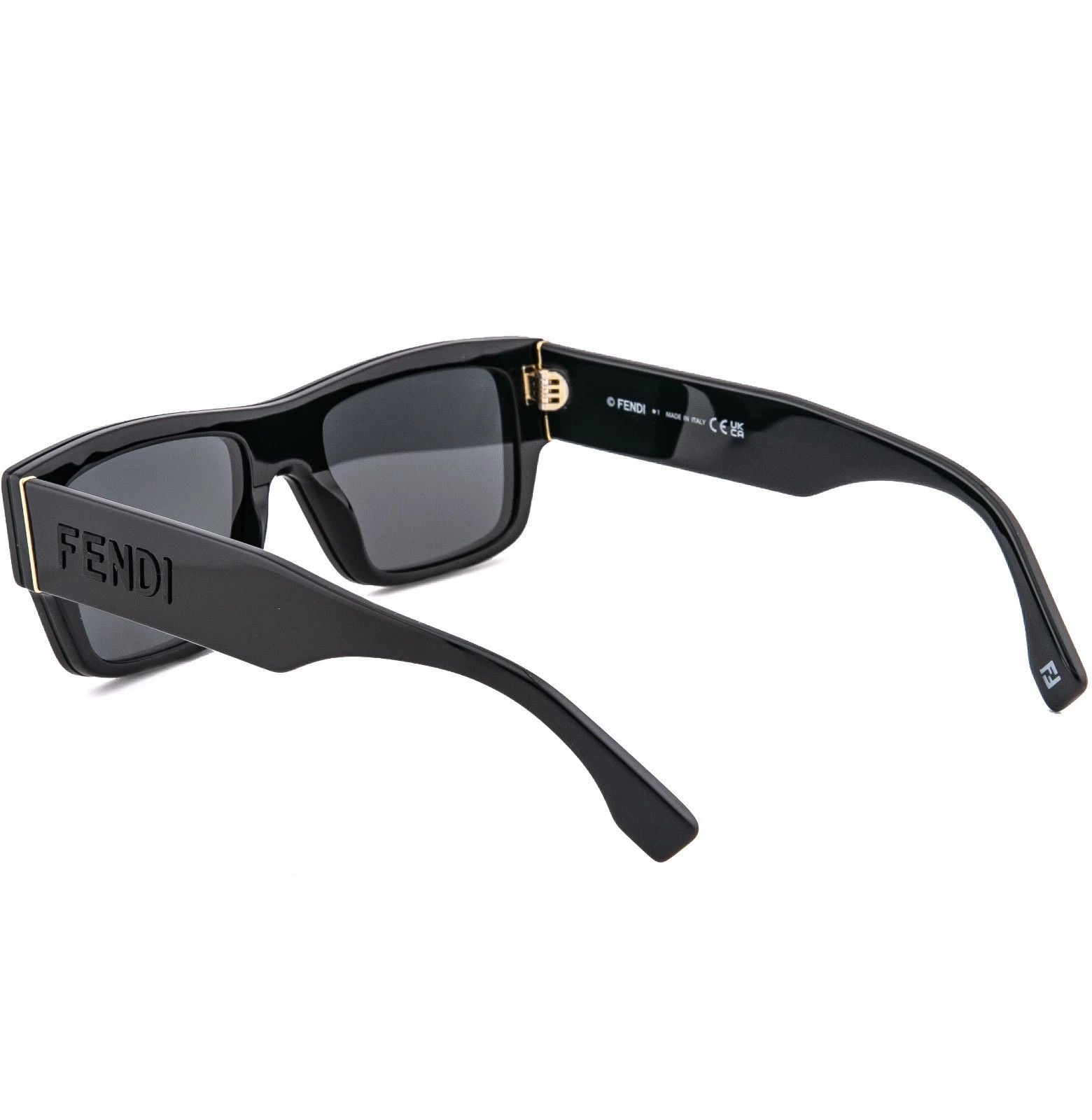 Fendi FENDI FE40118I Diagonal Logo Print 40118 Sunglasses 01A Size ONE SIZE - 7 Thumbnail